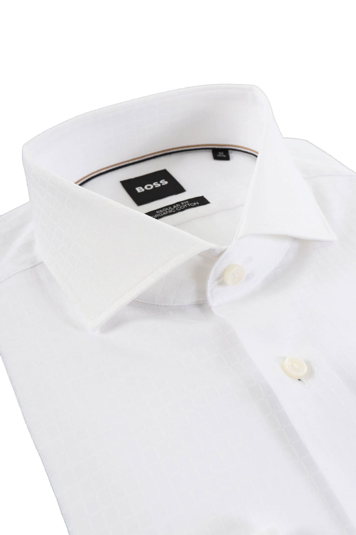 BOSS ΠΟΥΚΑΜΙΣΟ ΚΑΡΩ REGULAR FIT H-JOE-SPREAD -C1-222 ΛΕΥΚΟ