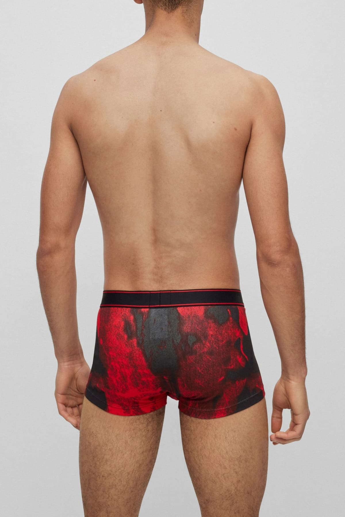 HUGO ΕΣΩΡΟΥΧΟ TRUNK CRUSH ΚΟΚΚΙΝΟ-ΜΑΥΡΟ