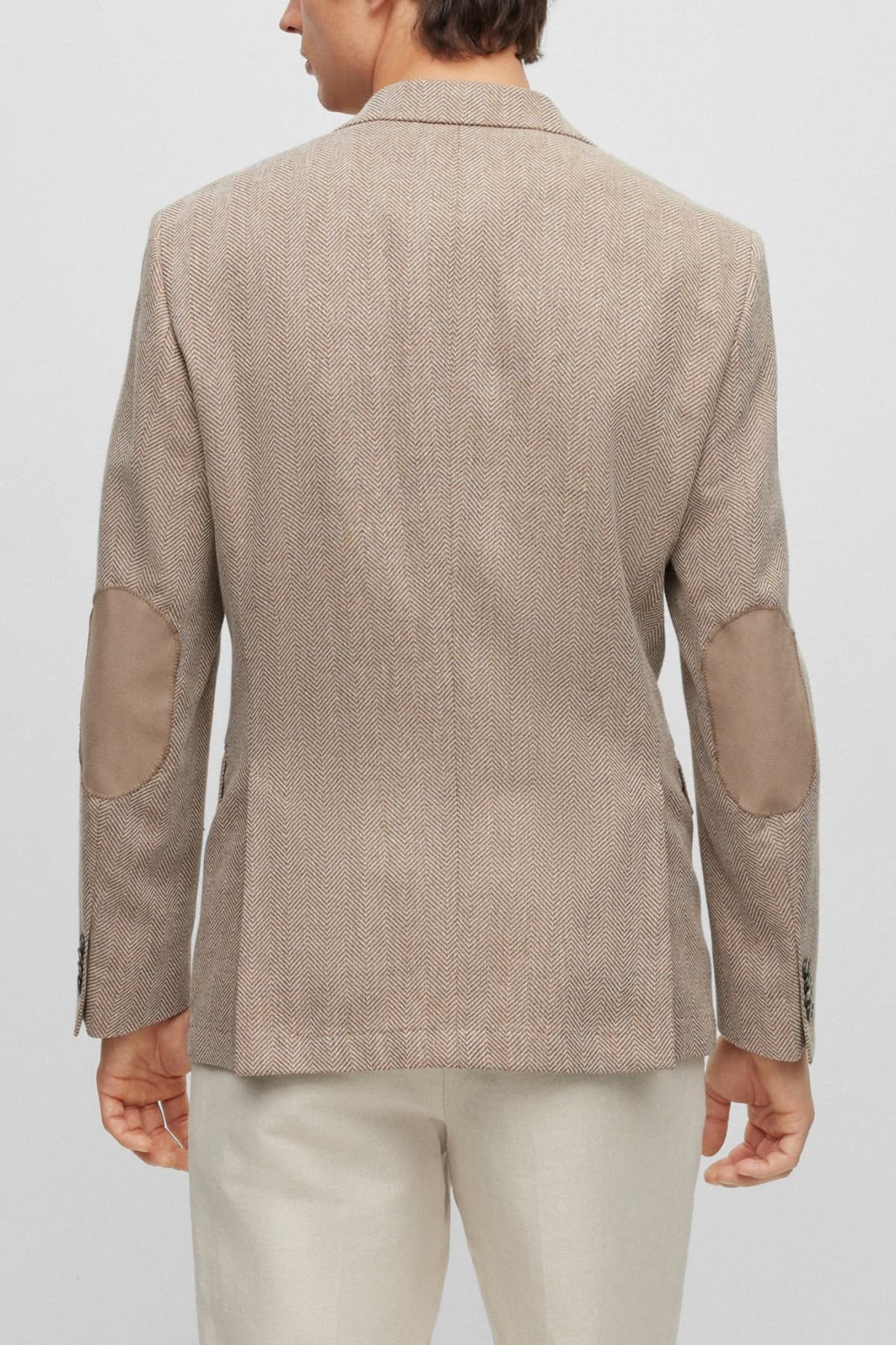 BOSS ΣΑΚΑΚΙ ΨΑΡΟΚΟΚΚΑΛΟ ΑΦΟΔΡΟ SLIM FIT H-HUTSON-ELBOW-233 ΜΠΕΖ