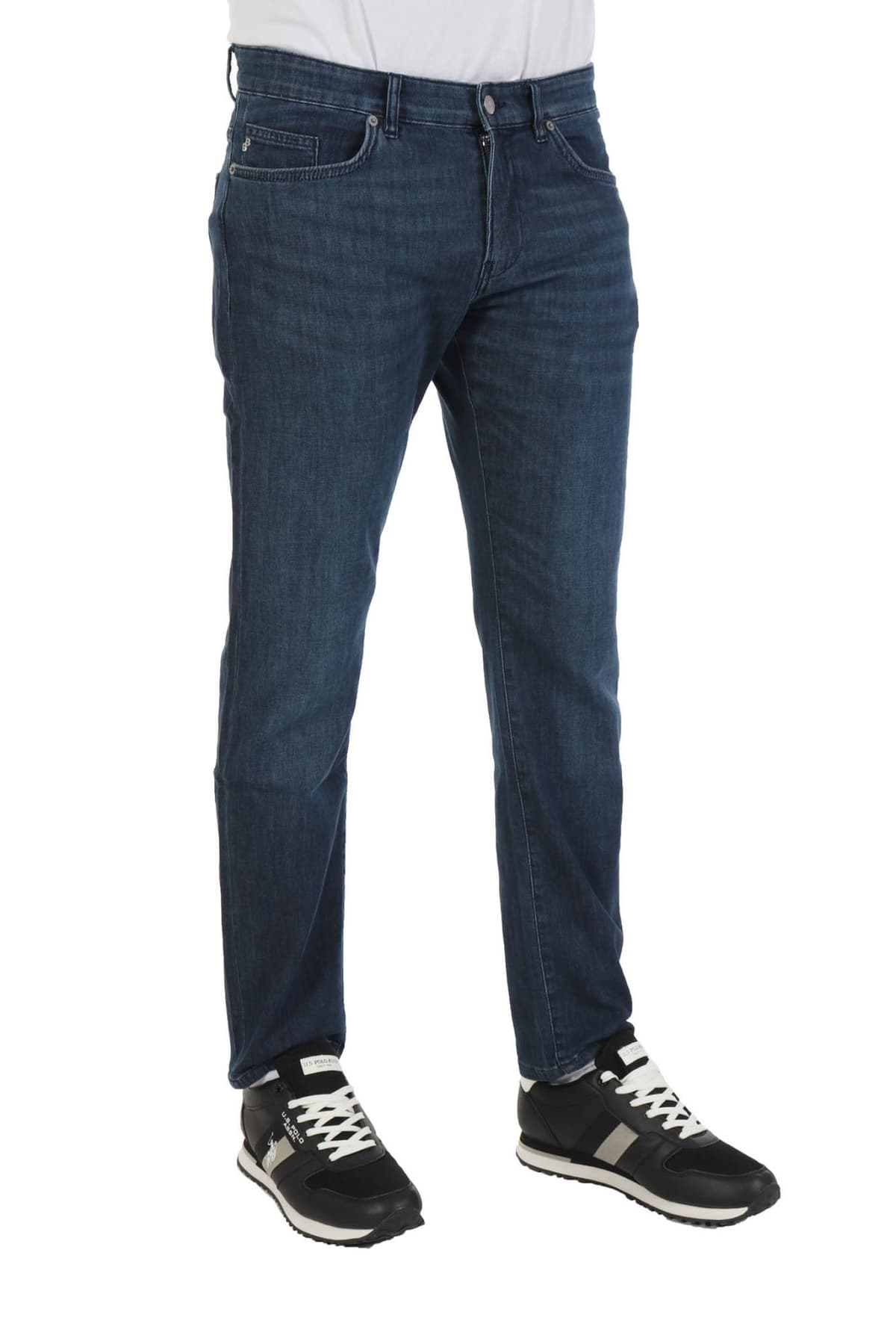 BOSS ΠΑΝΤΕΛΟΝΙ JEANS DELAWARE 3-1 SLIM FIT ΜΠΛΕ