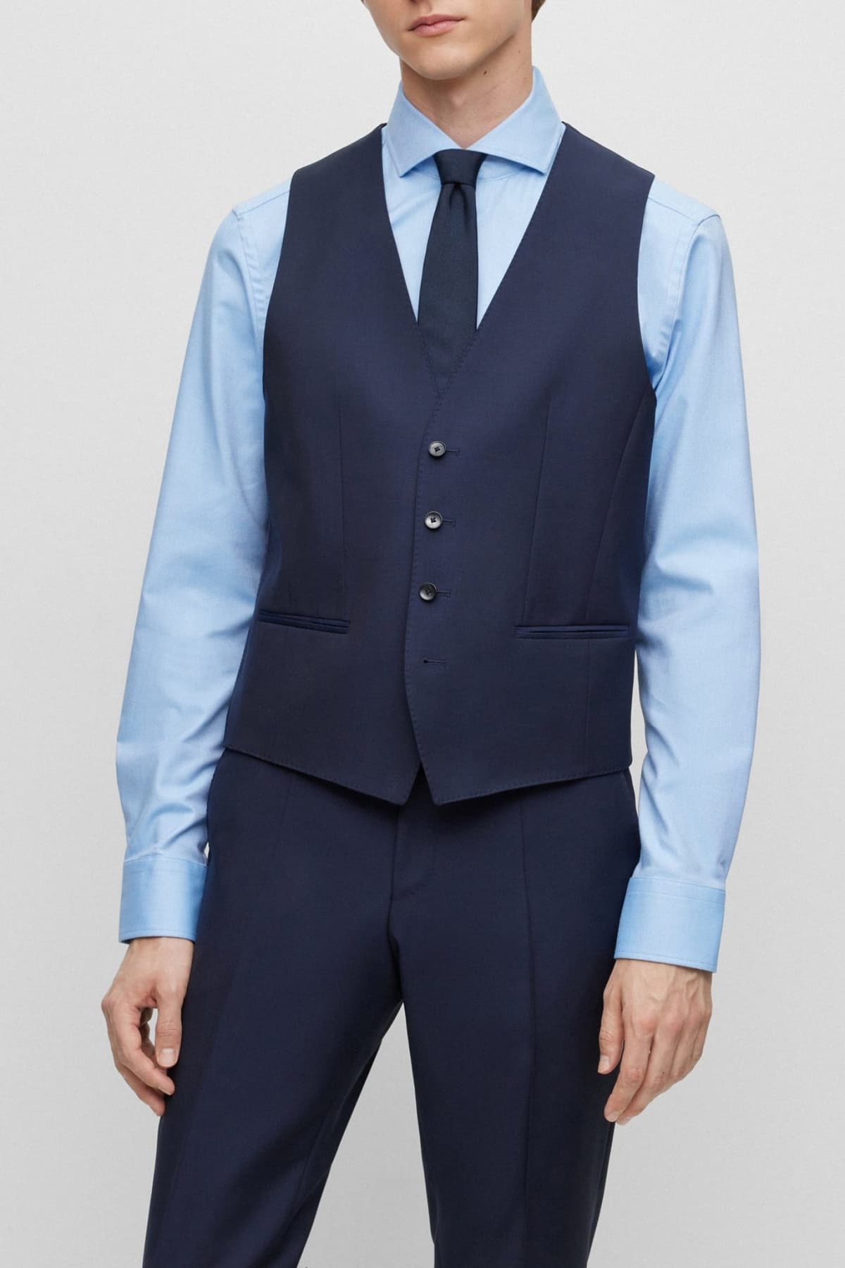 BOSS ΚΟΣΤΟΥΜΙ ΜΕ ΓΙΛΕΚΟ H-HUGE-3PCS232 ΜΠΛΕ