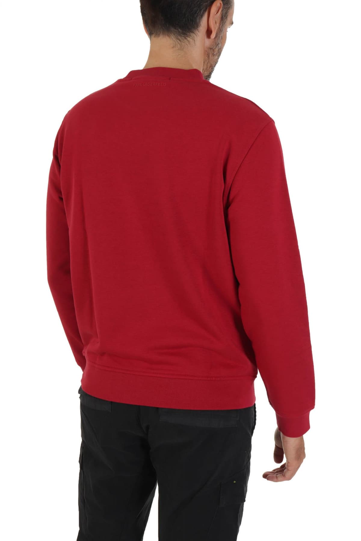 KARL LAGERFELD ΦΟΥΤΕΡ CREW NECK LOGO ΚΟΚΚΙΝΟ