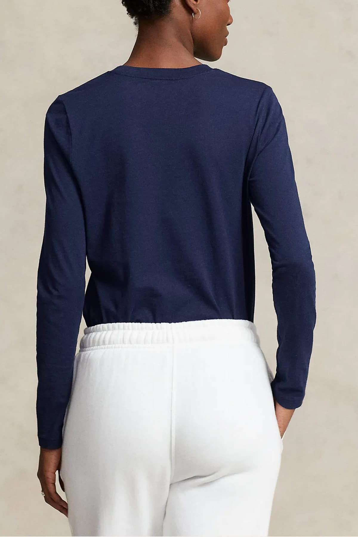 RALPH LAUREN T-SHIRT LSL BSR NAVY ΜΠΛΕ