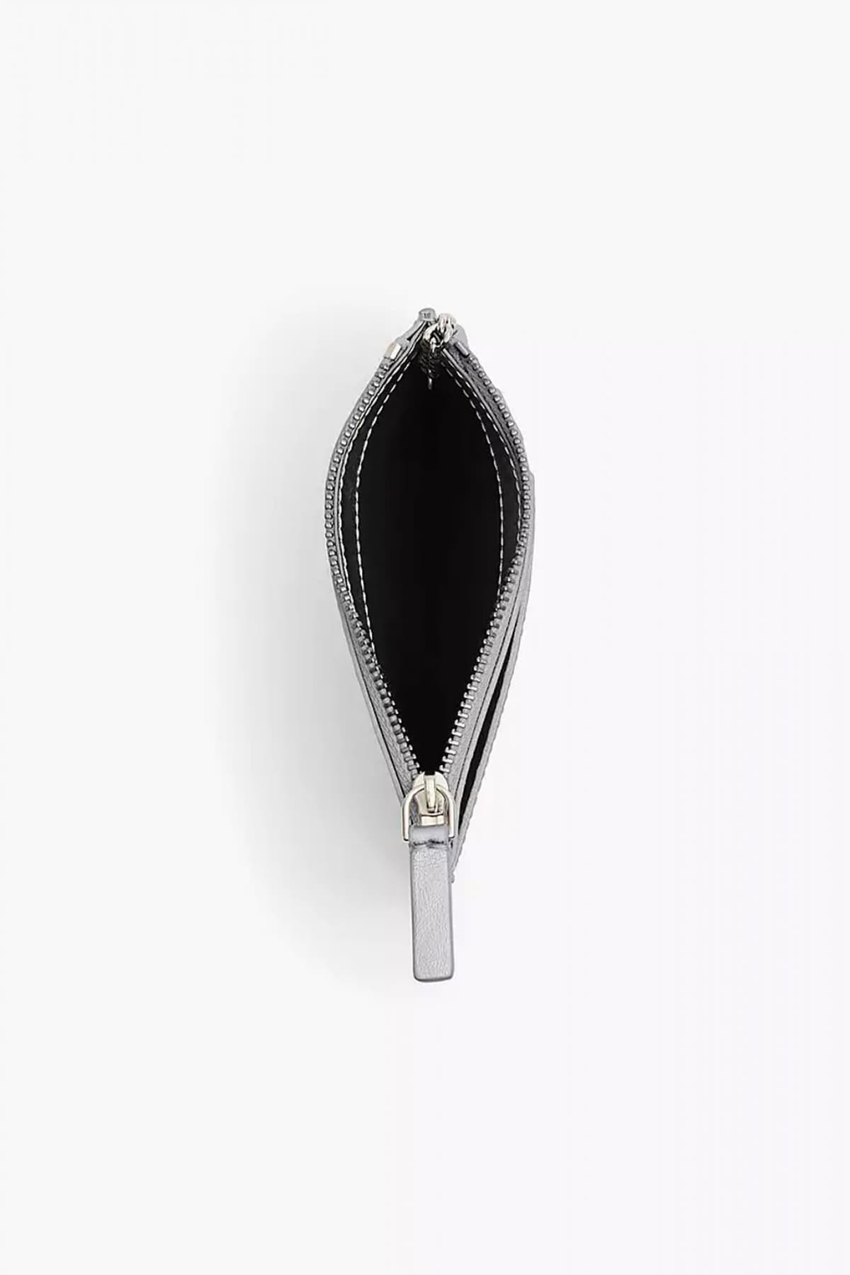 MARC JACOBS ΠΟΡΤΟΦΟΛΙ THE MINI COMPACT ALL OVER LOGO ΛΕΥΚΟ/ΑΣΗΜΙ