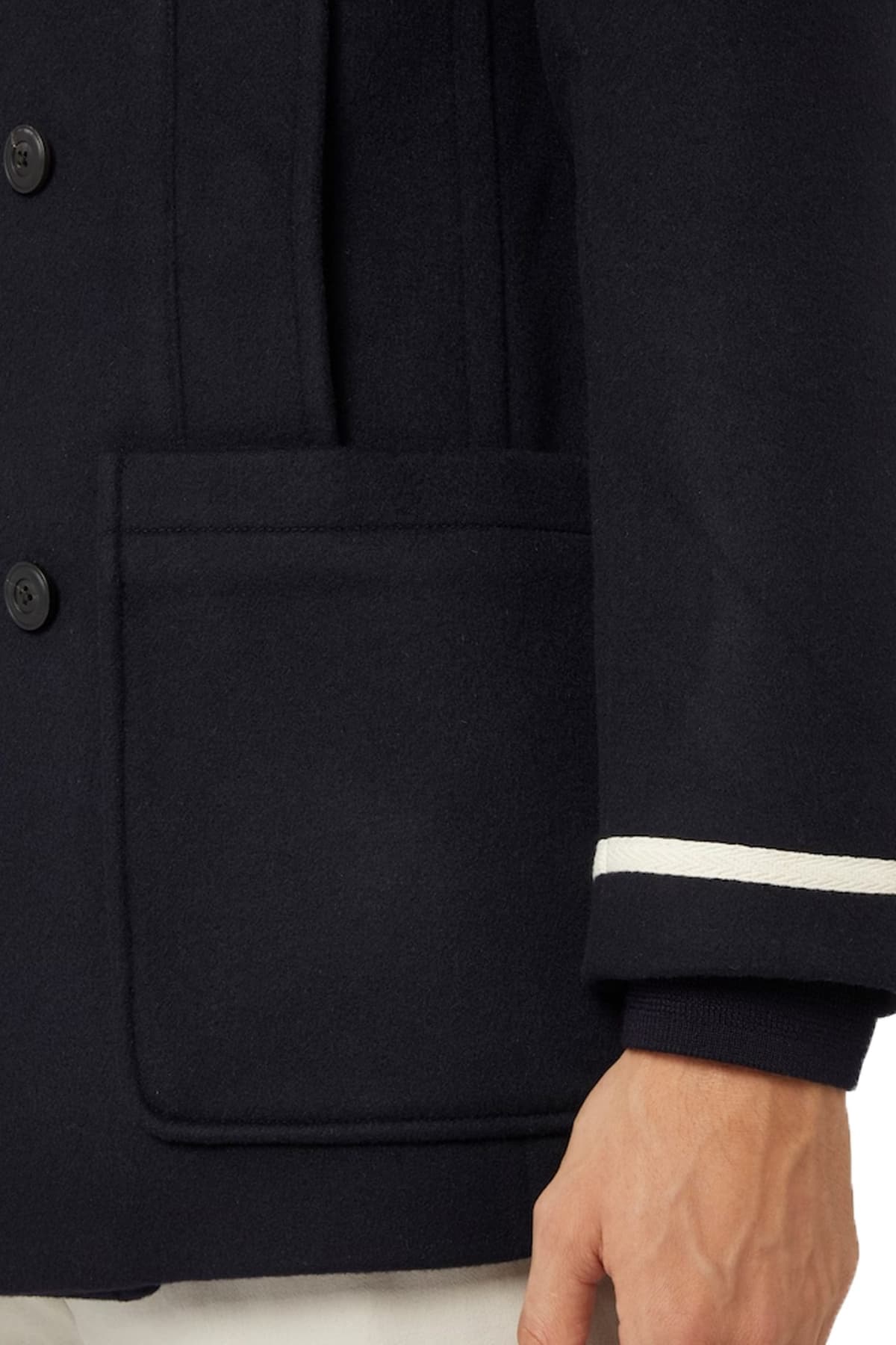 EMPORIO ARMANI ΗΜΙΠΑΛΤΟ ΜΠΛΕ