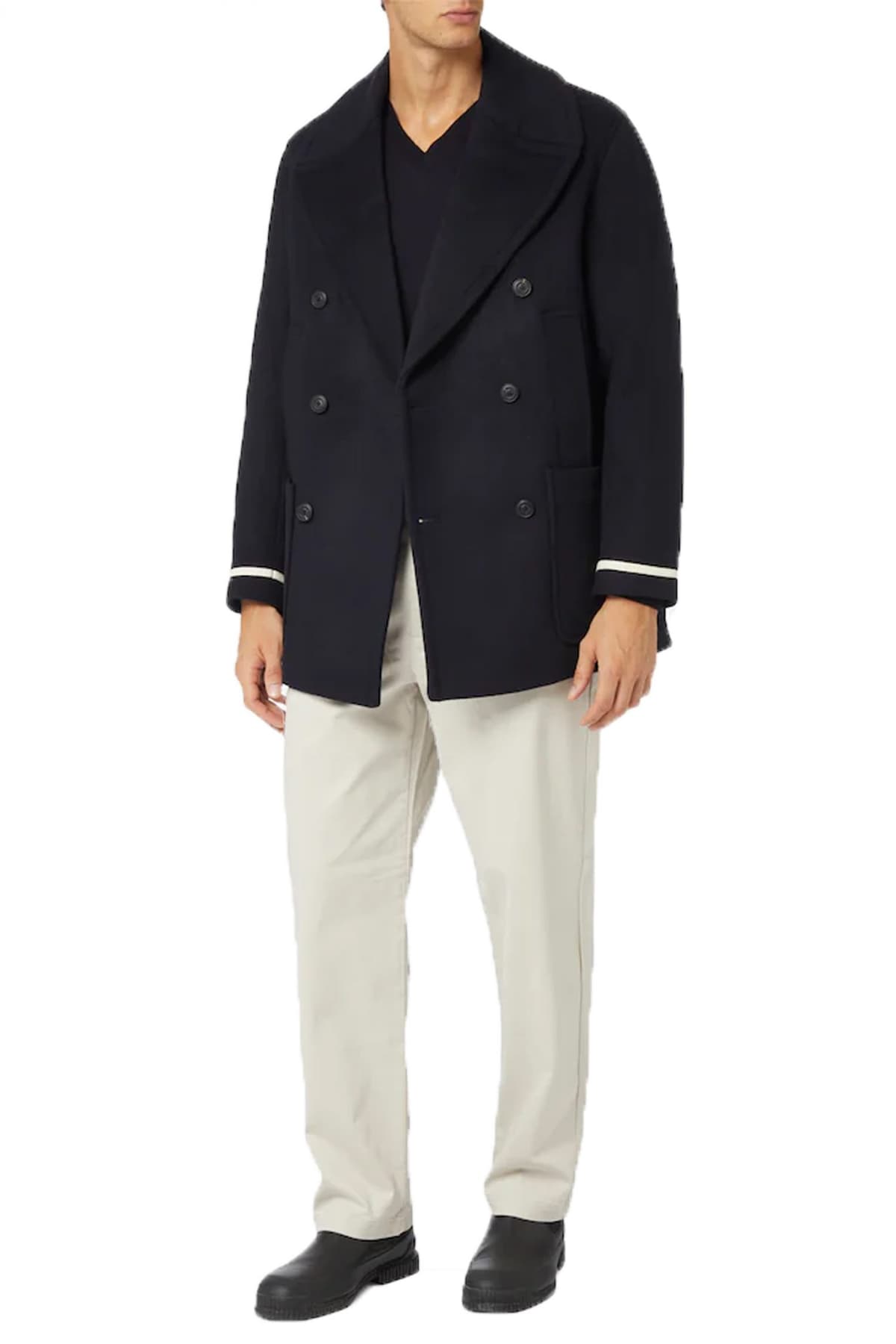 EMPORIO ARMANI ΗΜΙΠΑΛΤΟ ΜΠΛΕ