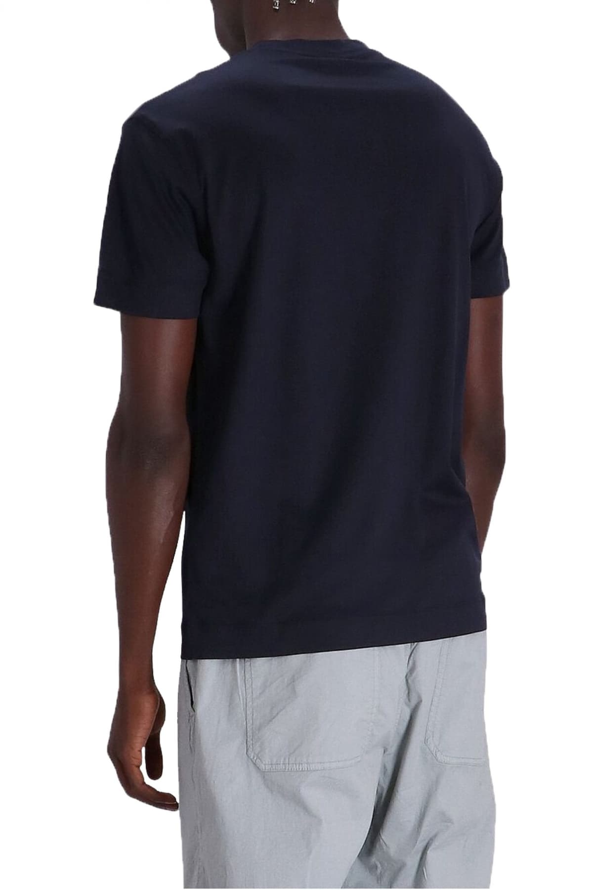 EMPORIO ARMANI T-SHIRT LOGO ΜΠΛΕ