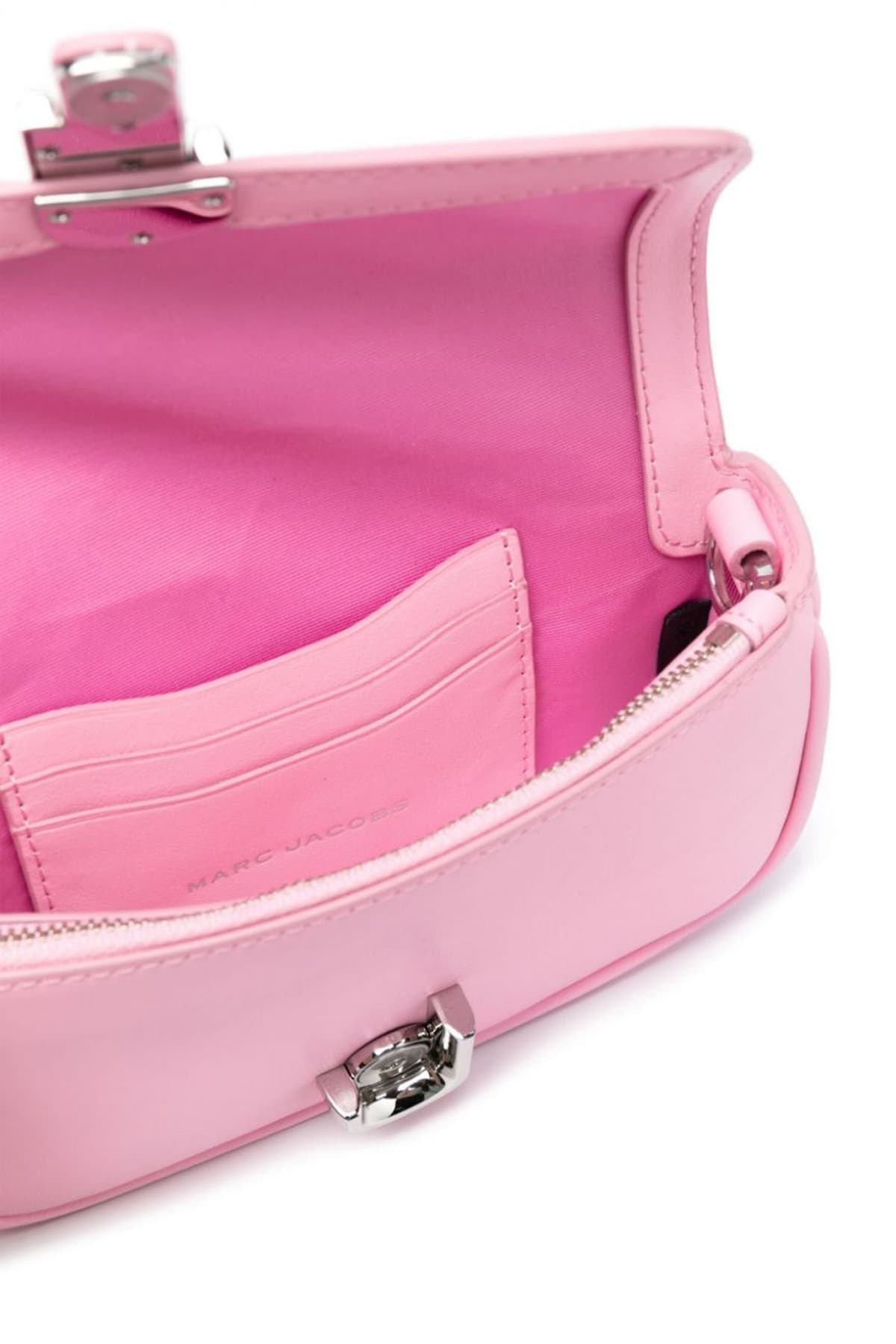 MARC JACOBS ΤΣΑΝΤΑΚΙ CROSSBODY THE MINI BAG ΑΛΥΣΙΔΑ ΙΜΑΝΤΑΣ LOGO ΡΟΖ