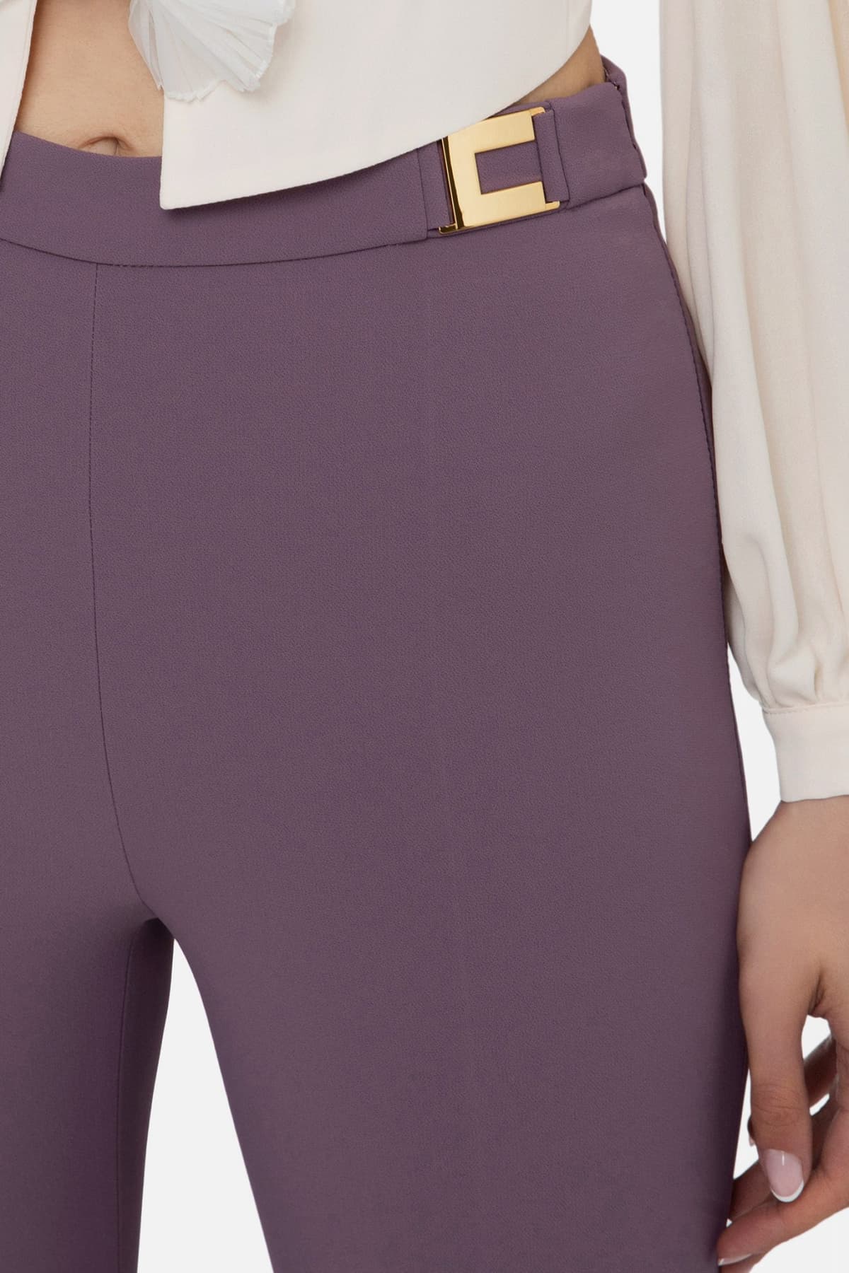 ELISABETTA FRANCHI ΠΑΝΤΕΛΟΝΙ ΨΗΛΟΜΕΣΟ ΧΡΥΣΗ ΛΕΠΤΟΜΕΡΕΙΑ ΜΕΣΗ ΜΩΒ