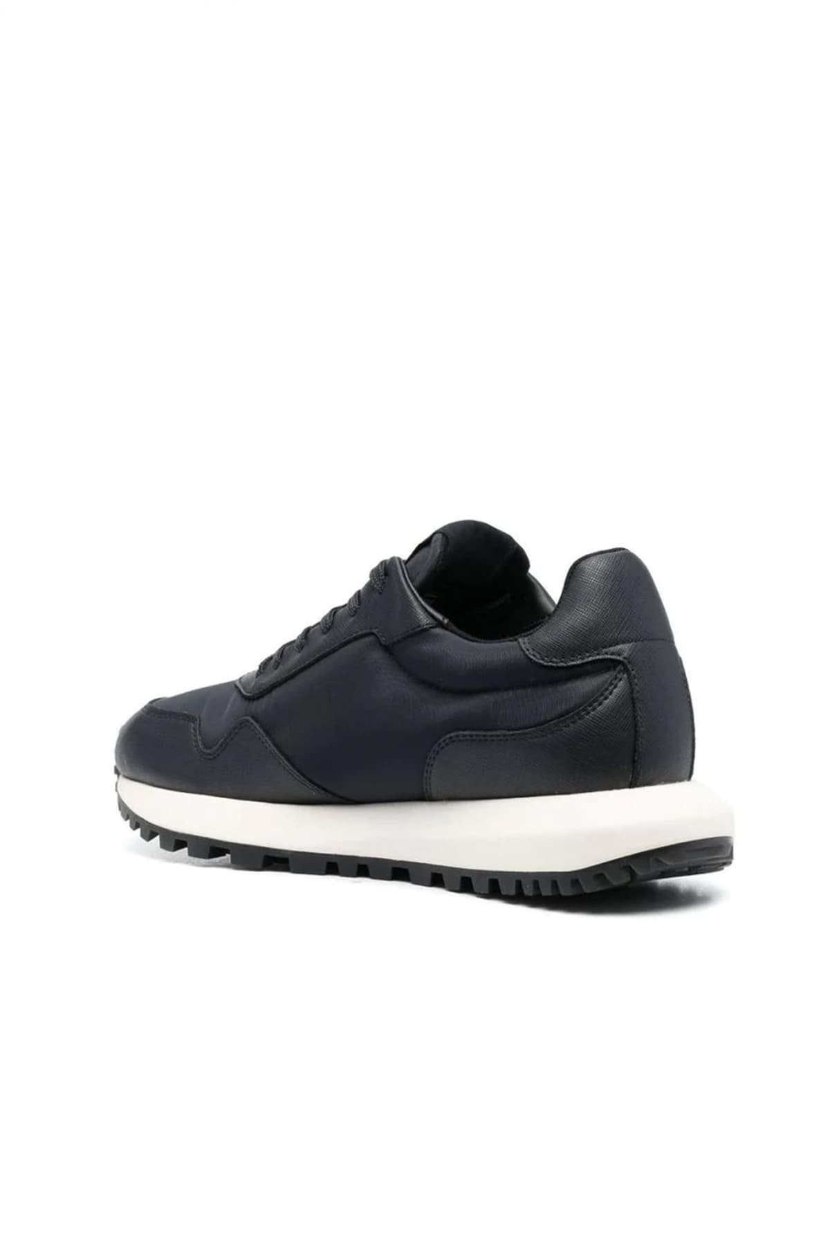 EMPORIO ARMANI ΠΑΠΟΥΤΣΙΑ SNEAKERS LOGO ΜΠΛΕ