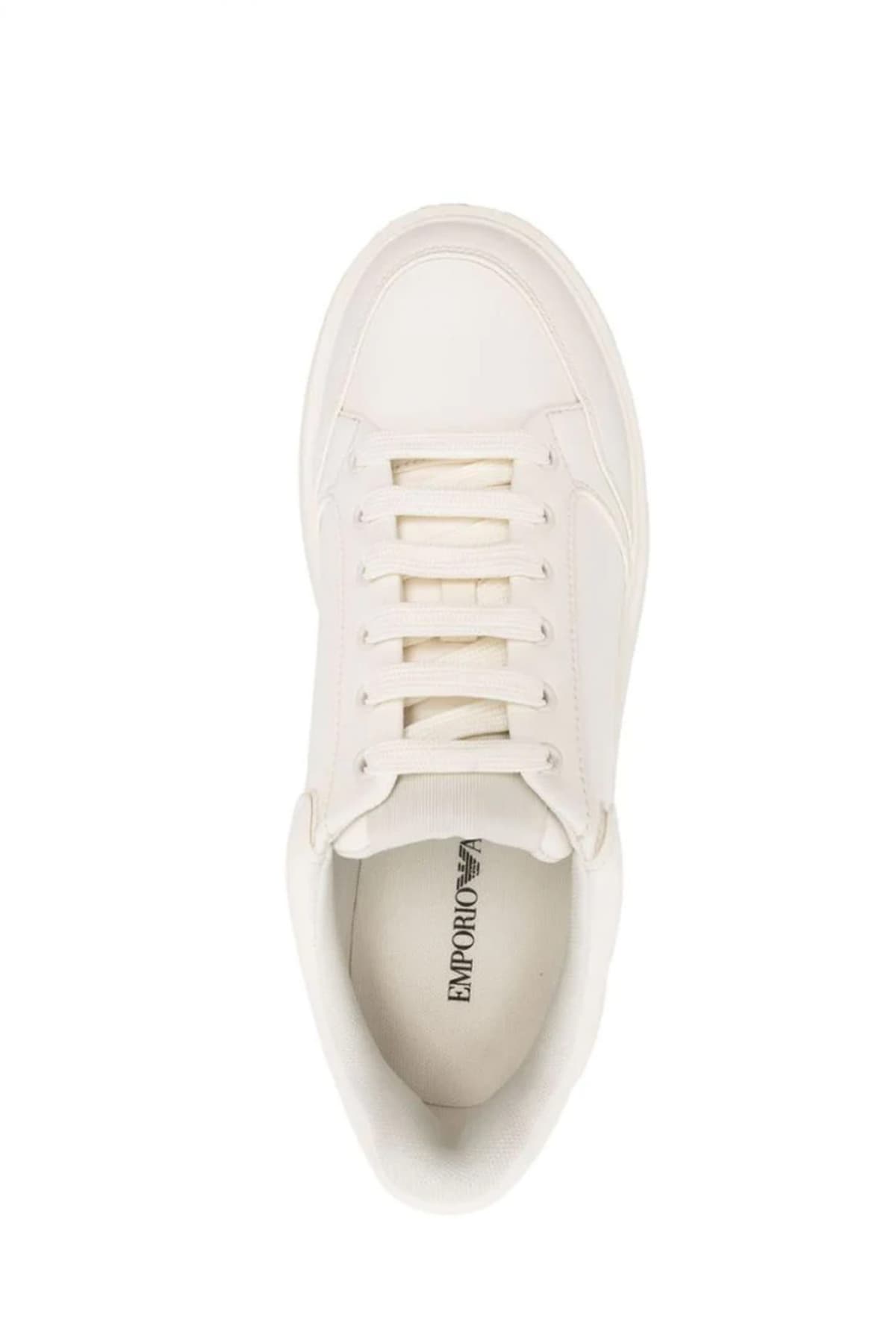 EMPORIO ARMANI ΠΑΠΟΥΤΣΙΑ SNEAKERS LOGO ΛΕΥΚΟ