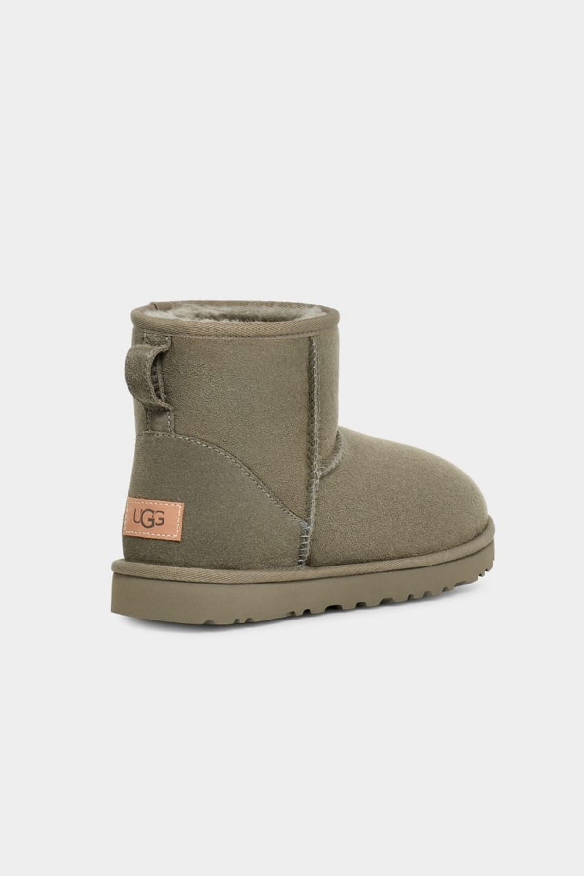 UGG ΠΑΠΟΥΤΣΙΑ ΜΠΟΤΑΚΙA CLASSIC MINI II LOGO ΠΡΑΣΙΝΟ ΣΚΟΥΡΟ