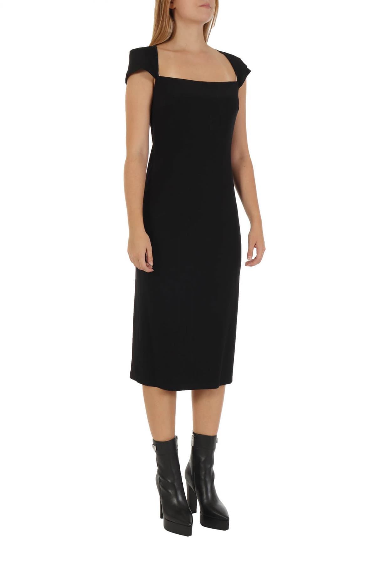 PINKO ΦΟΡΕΜΑ MIDI ASTRID ΜΑΥΡΟ