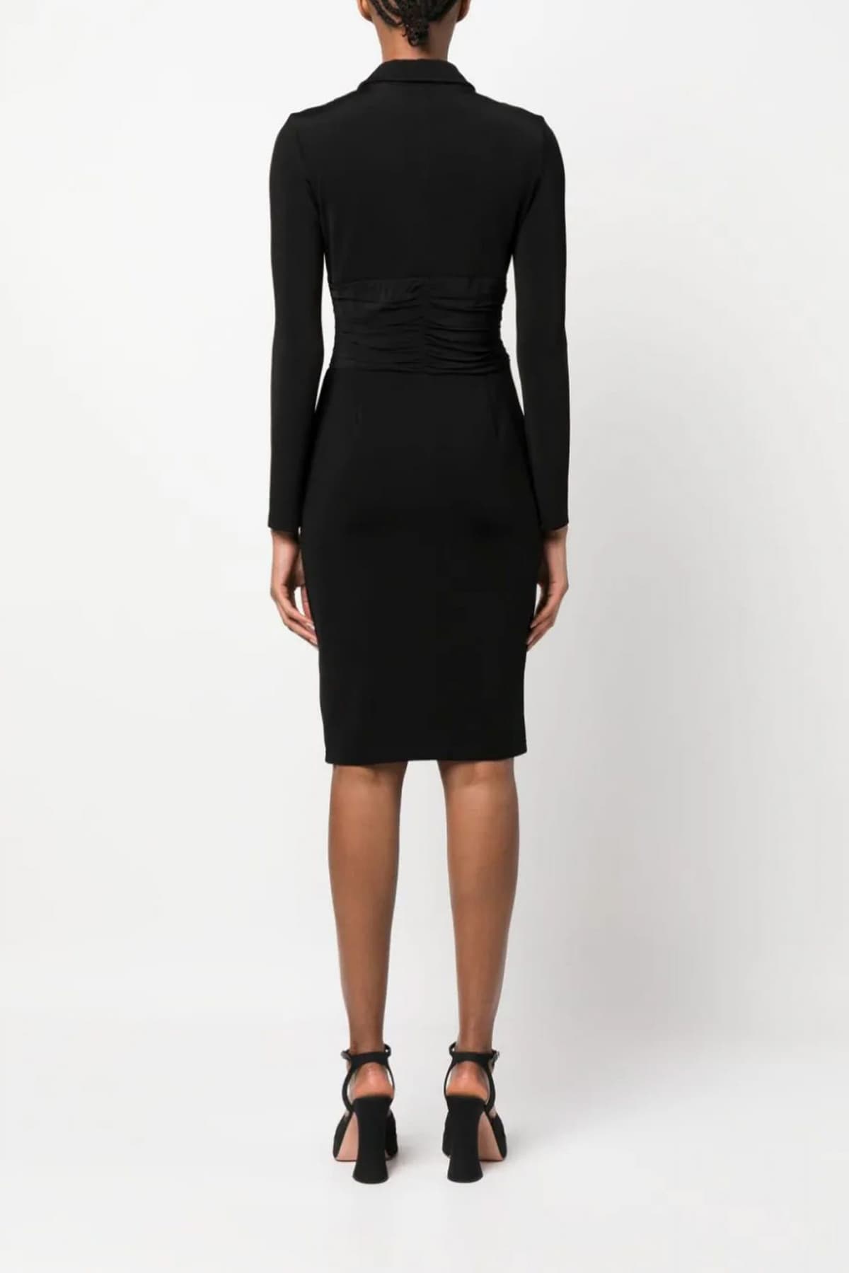 PINKO ΦΟΡΕΜΑ AKANE 1 MIDI FULL- ZIP ΓΙΑΚΑ ΜΑΥΡΟ