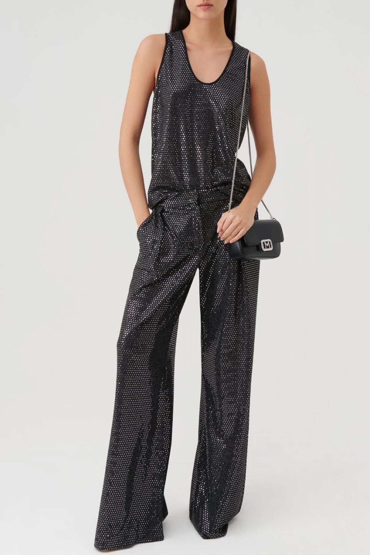 MARELLA SPORT TANK TOP REGAL2 ΣΤΡΑΣ ΜΑΥΡΟ