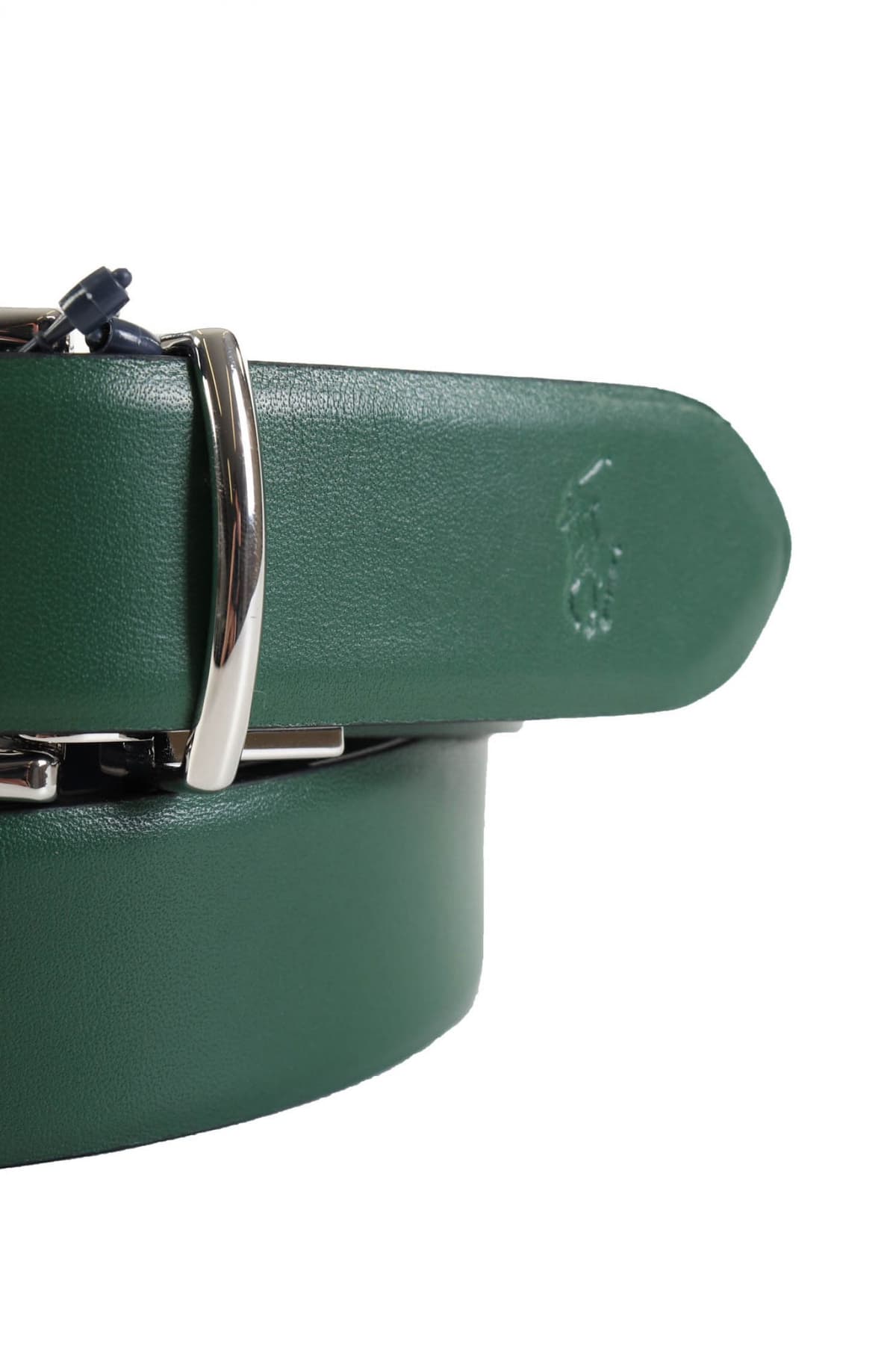 RALPH LAURΕΝ ΖΩΝΗ REVERSIBLE ΜΠΛΕ-ΠΡΑΣΙΝΟ