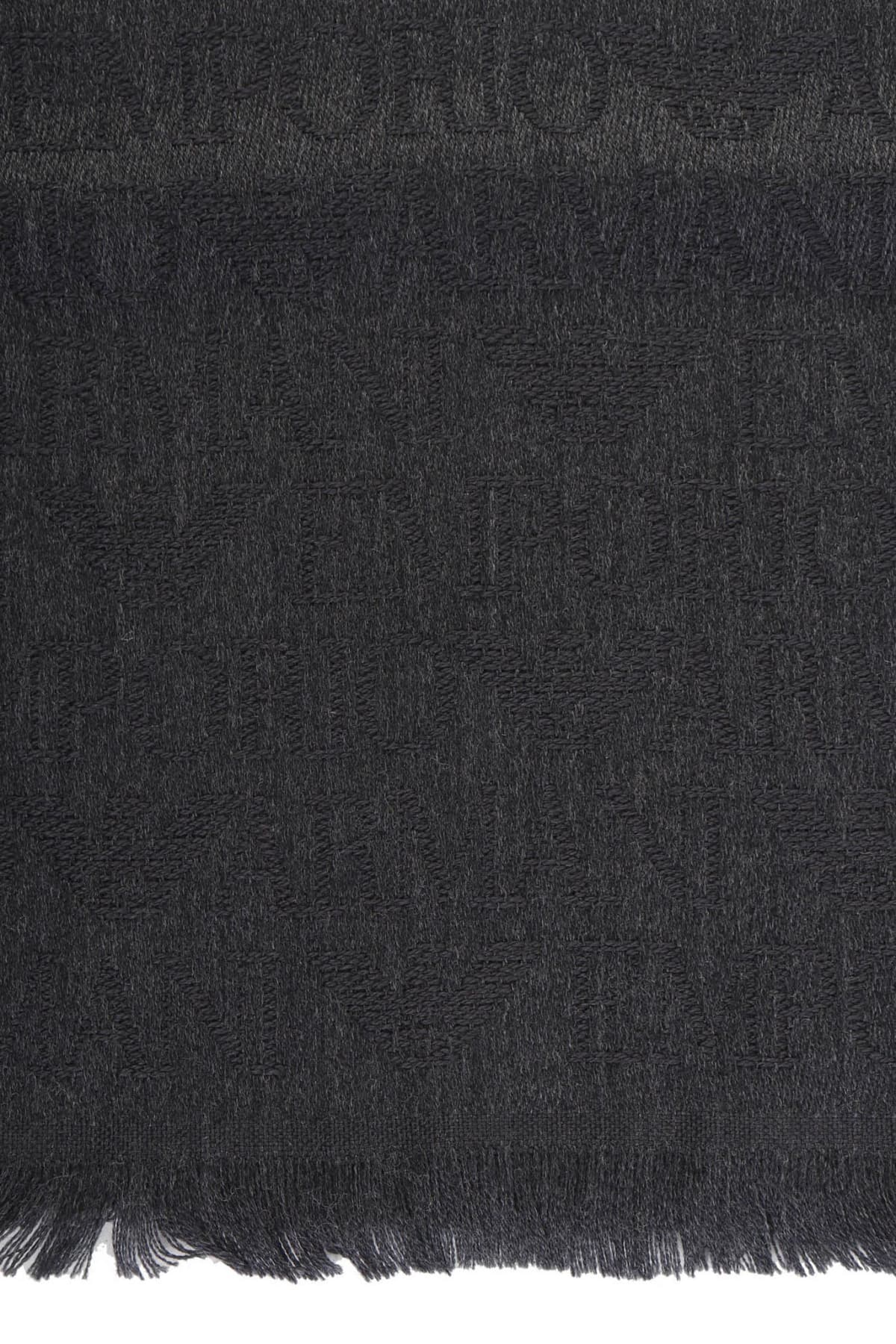 EMPORIO ARMANI ΚΑΣΚΩΛ ALL OVER LOGO ΑΝΘΡΑΚΙ