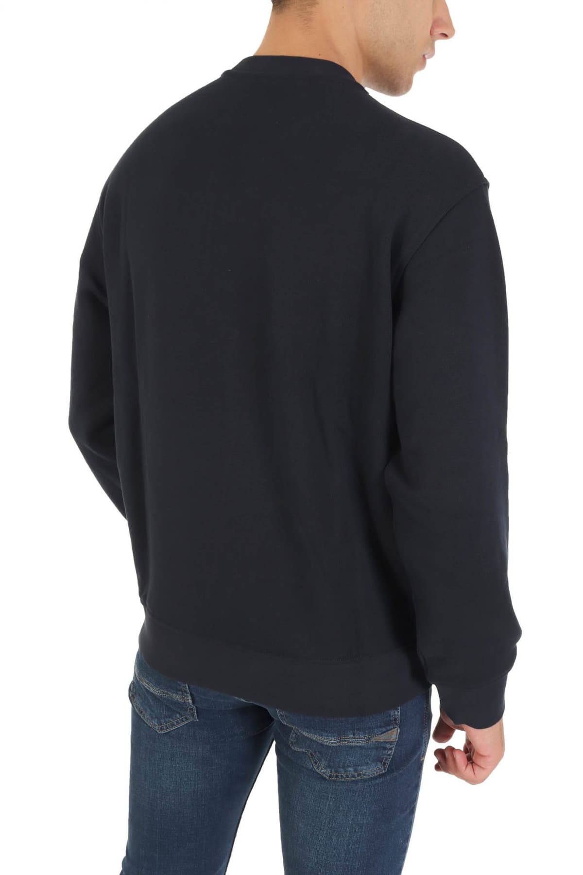 EMPORIO ARMANI ΦΟΥΤΕΡ CREWNECK LOGO ΜΠΛΕ