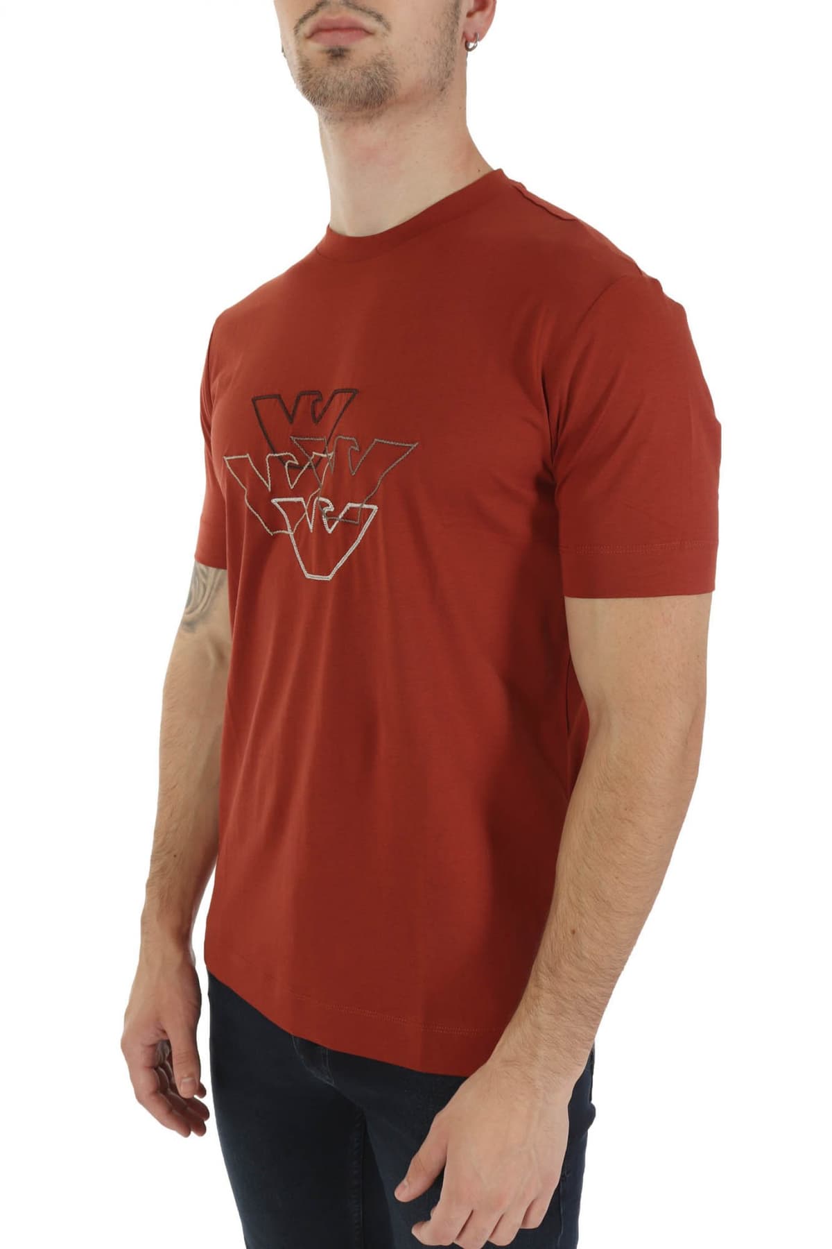 EMPORIO ARMANI T-SHIRT LOGO ΚΕΡΑΜΙΔΙ