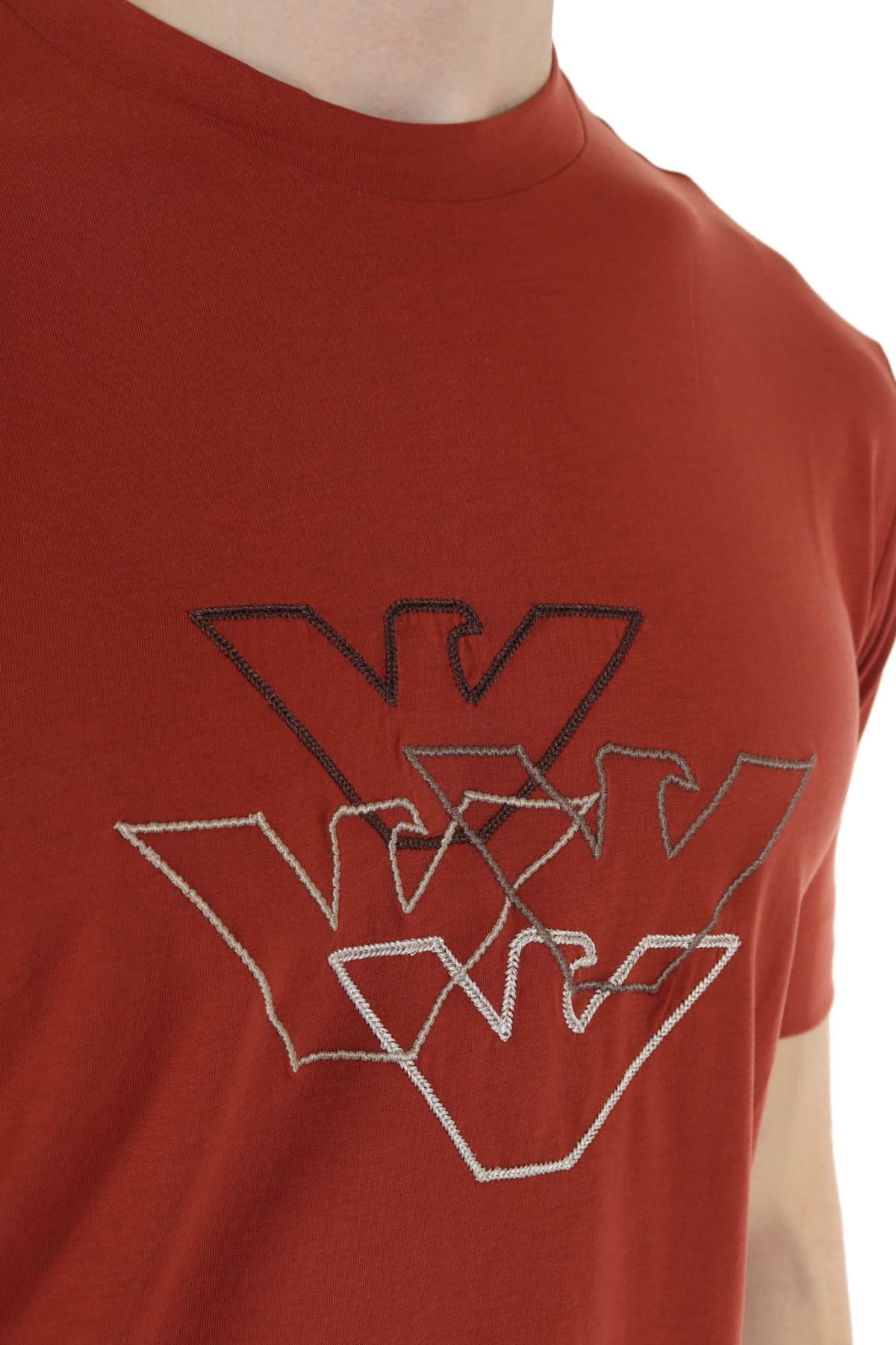 EMPORIO ARMANI T-SHIRT LOGO ΚΕΡΑΜΙΔΙ