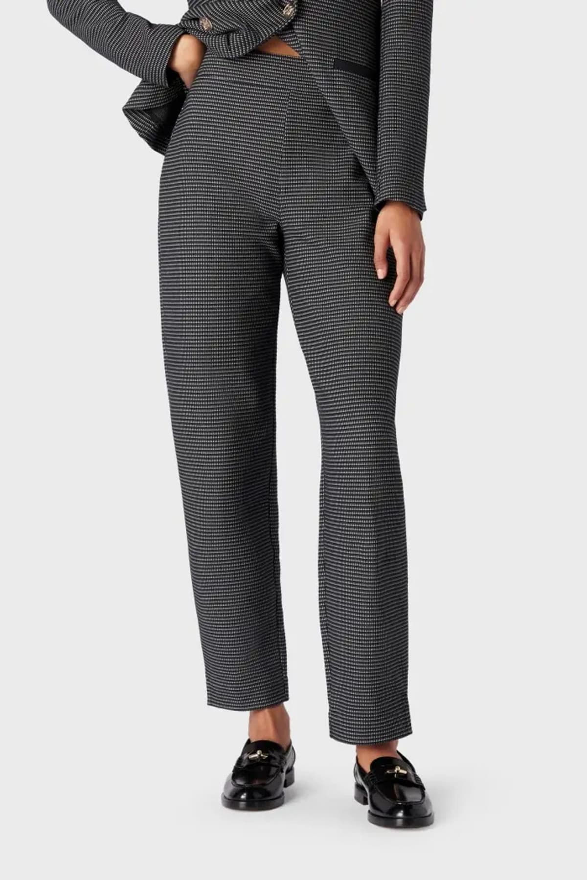 EMPORIO ARMANI ΠΑΝΤΕΛΟΝΑ ΨΗΛΟΜΕΣΗ ΜΙΚΡΟΣΧΕΔΙΟ ΜΑΥΡΟ