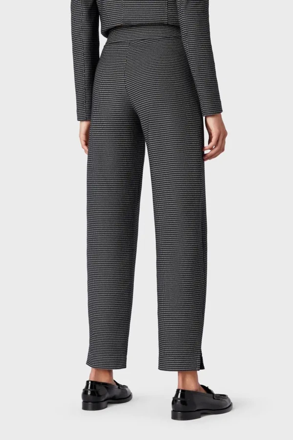 EMPORIO ARMANI ΠΑΝΤΕΛΟΝΑ ΨΗΛΟΜΕΣΗ ΜΙΚΡΟΣΧΕΔΙΟ ΜΑΥΡΟ