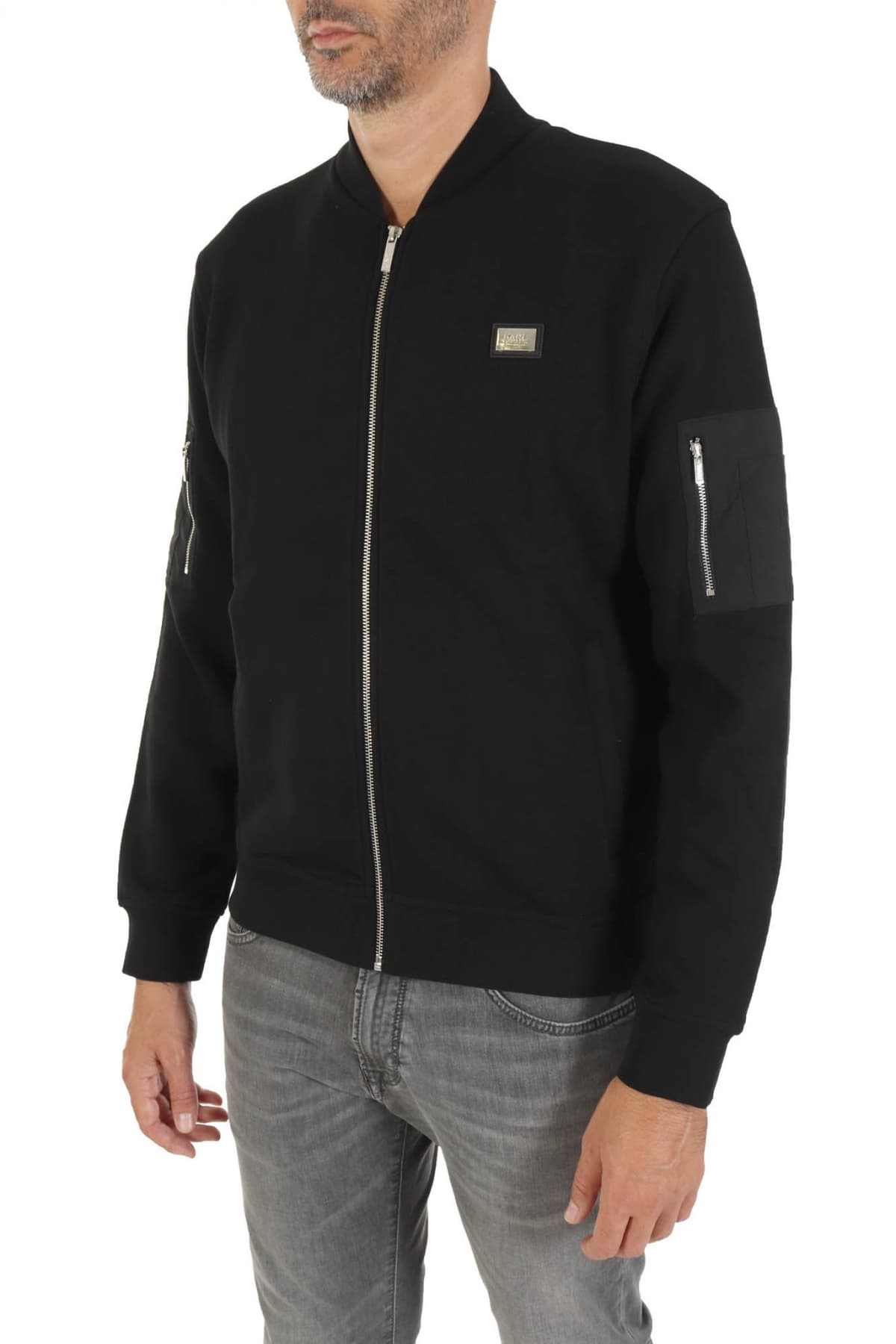 KARL LAGERFELD ΦΟΥΤΕΡ FULLZIP LOGO MAYΡΟ