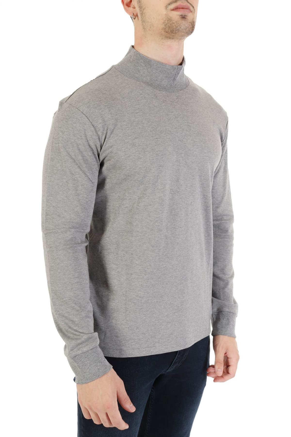 RALPH LAUREN T- SHIRT ΛΟΥΠΕΤΟ LOGO ΓΚΡΙ