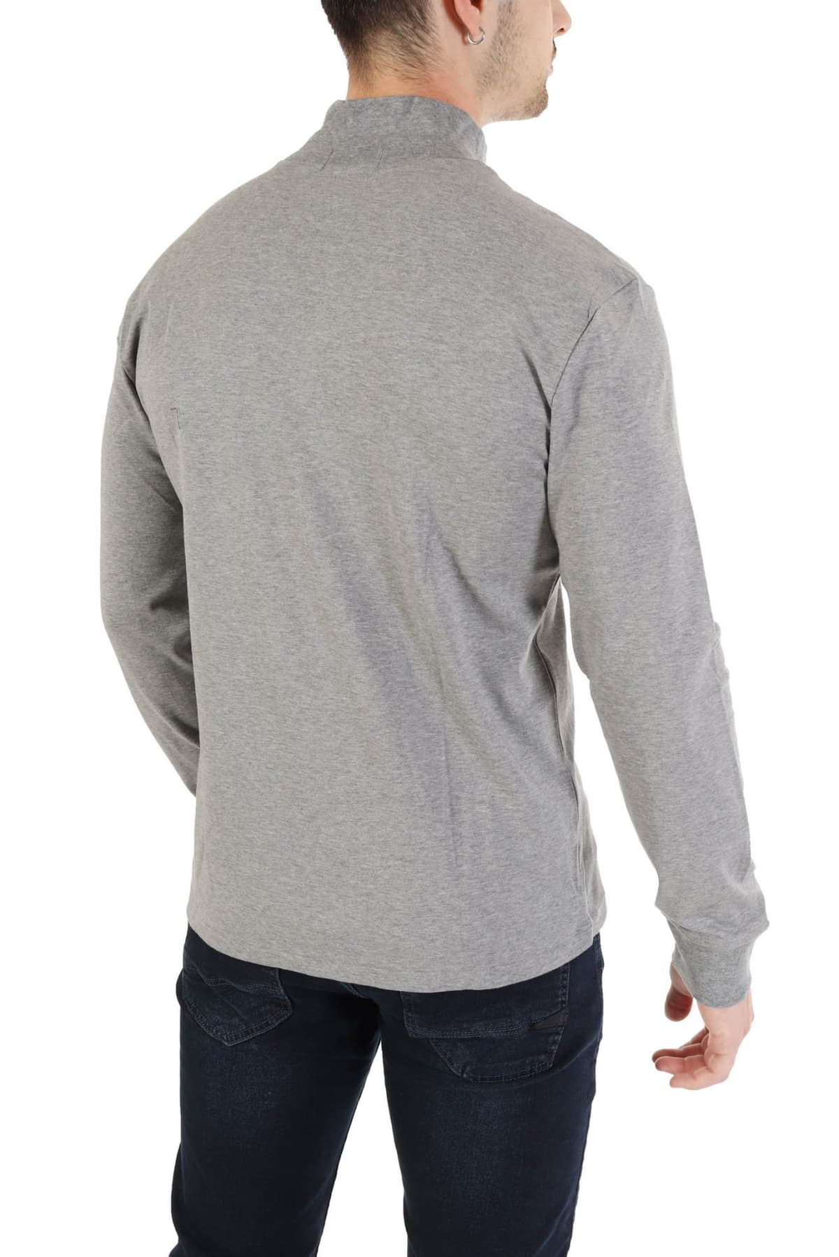 RALPH LAUREN T- SHIRT ΛΟΥΠΕΤΟ LOGO ΓΚΡΙ