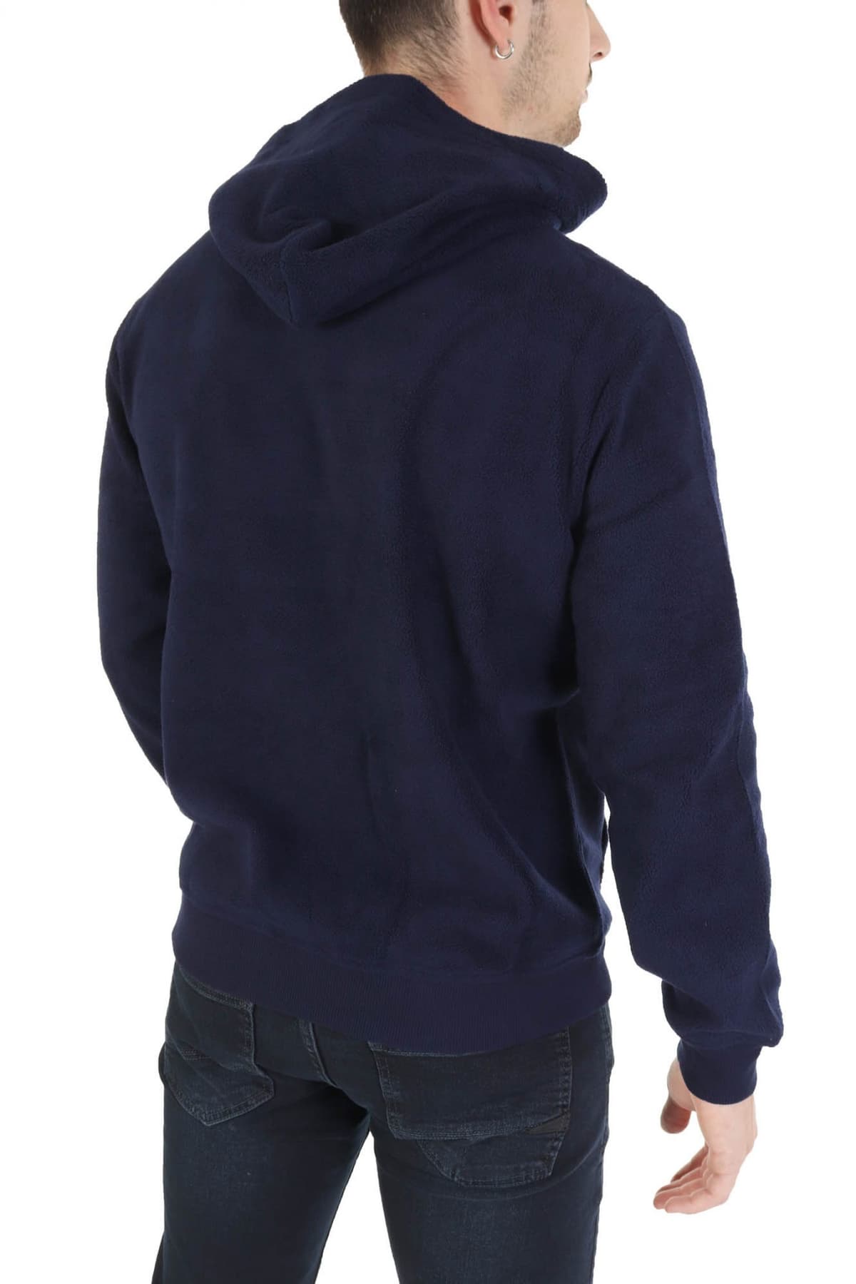 RALPH LAUREN ΦΟΥΤΕΡ HOODIE-SLEEP TOP LOGO ΜΠΛΕ