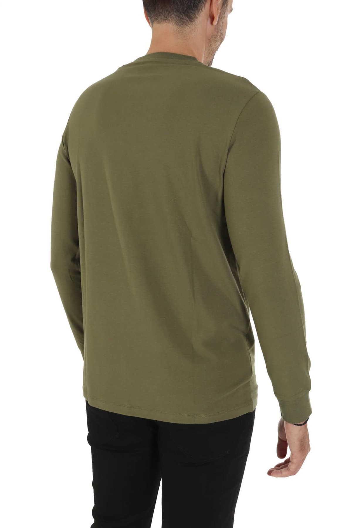 KARL LAGERFELD T-SHIRT CREWNECK LOGO ΧΑΚΙ