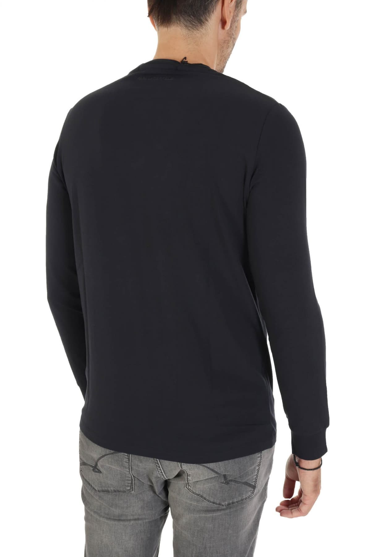 KARL LAGERFELD T-SHIRT LOGO ΜΠΛΕ