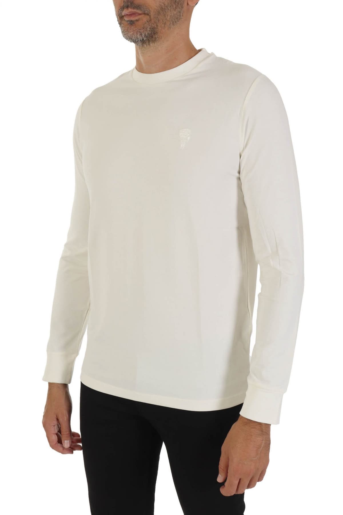 KARL LAGERFELD T-SHIRT LOGO ΕΚΡΟΥ