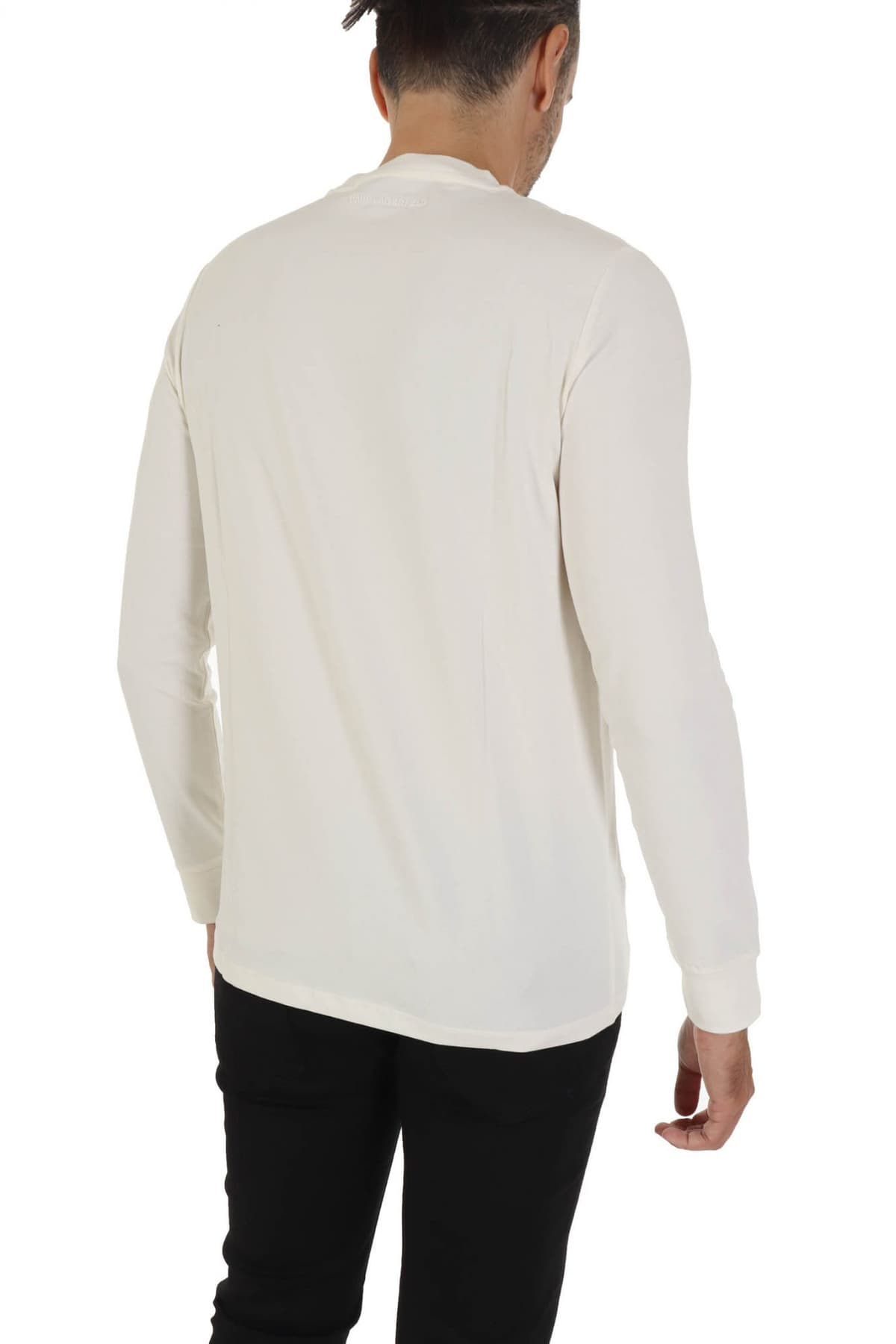 KARL LAGERFELD T-SHIRT LOGO ΕΚΡΟΥ