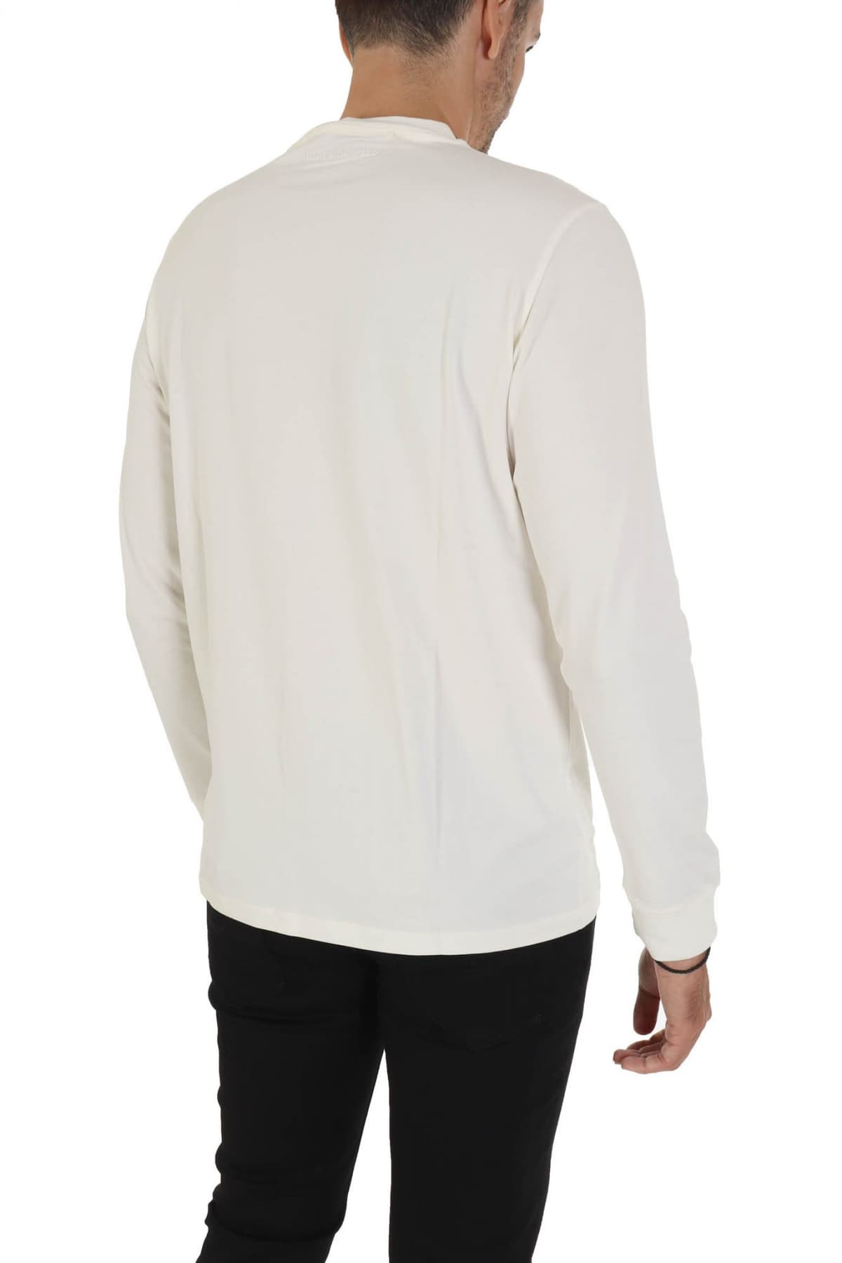 KARL LAGERFELD T-SHIRT LOGO 21 RUE ST-GUILLAUME PARIS ΜΑΥΡΟ ΥΠΟΛΕΥΚΟ