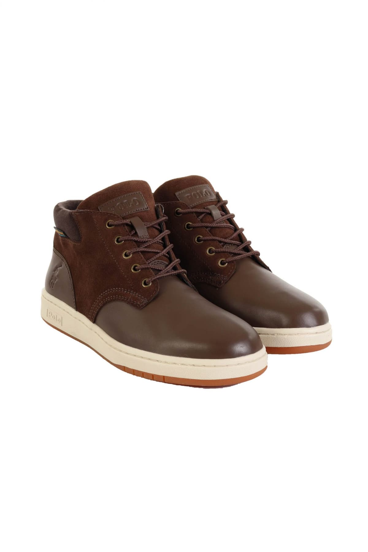 RALPH LAUREN ΠΑΠΟΥΤΣΙΑ ΜΠΟΤΑΚΙ SNEAKER BOOT-BO-LCB ΚΑΦΕ