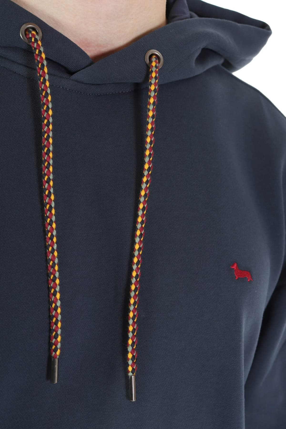 HARMONT & BLAINE ΦΟΥΤΕΡ HOODIE OVER FIT LOGO ΜΠΛΕ