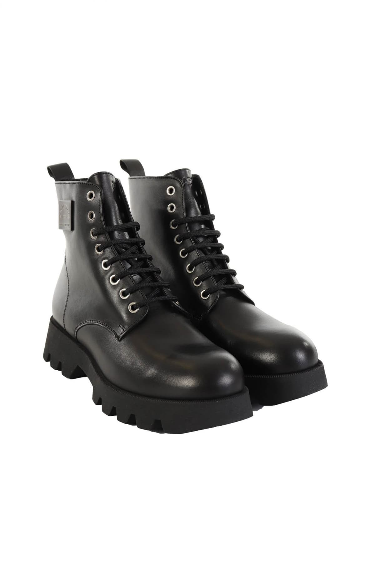 KARL LAGERFELD ΠΑΠΟΥΤΣΙΑ ΜΠΟΤΑΚΙ MID LACE BOOT ΜΑΥΡΟ