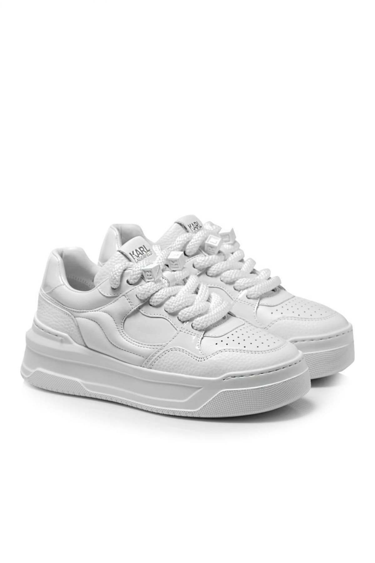 KARL LAGERFELD ΠΑΠΟΥΤΣΙΑ SNEAKERS KREW MAX LOGO ΛΕΥΚΟ