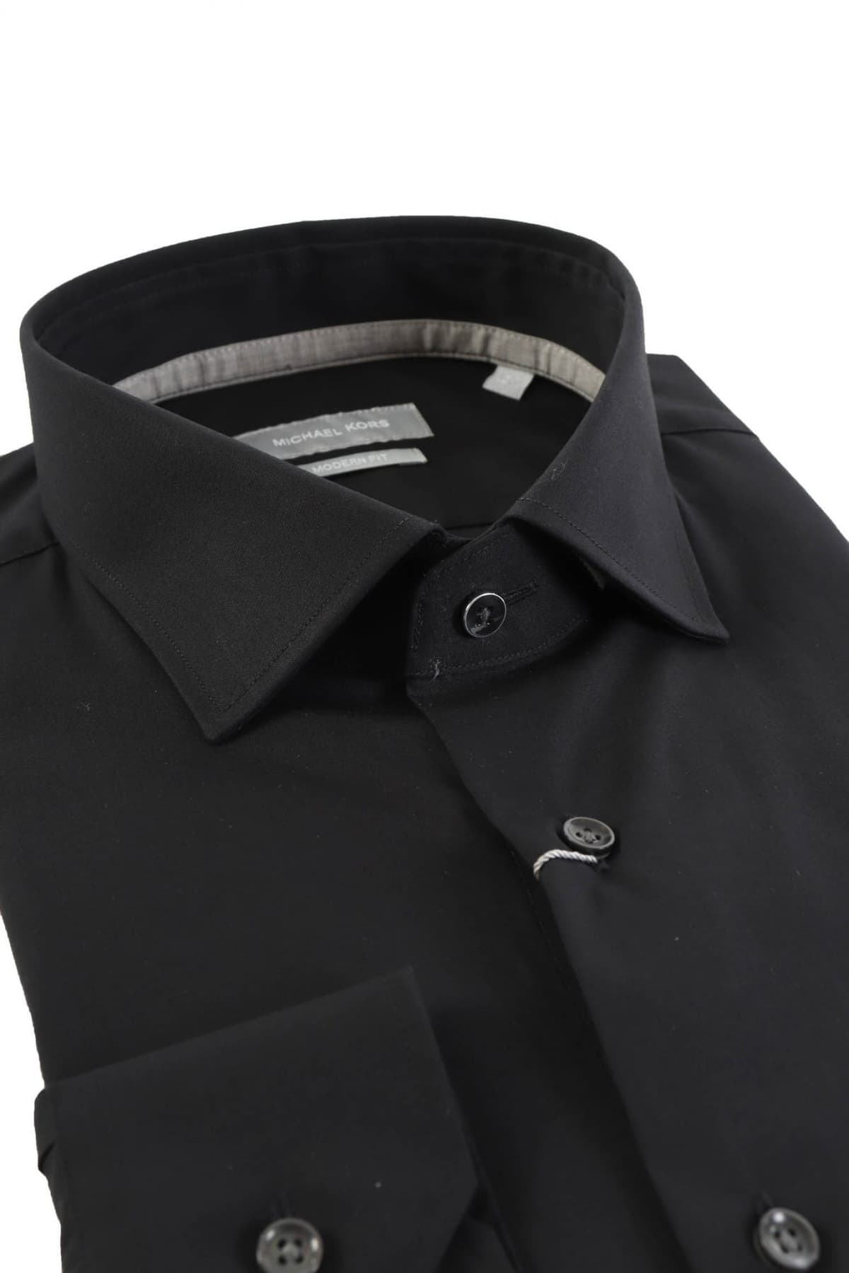 MICHAEL KORS ΠΟΥΚΑΜΙΣΟ MODERN FIT STRETCH ΜΑΥΡΟ