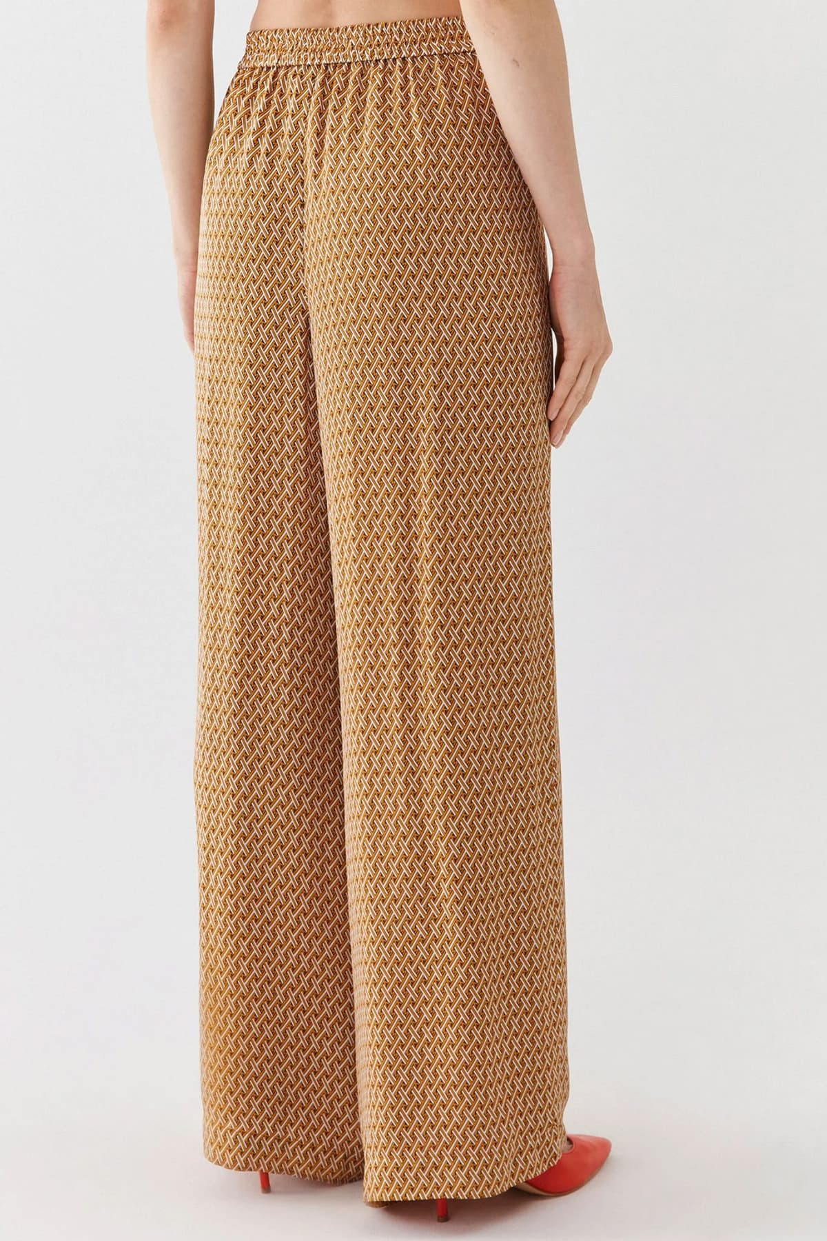 MICHAEL KORS ΠΑΝΤΕΛΟΝA LOGO ΕΜΠΡΙΜΕ ΚΑΦΕ/ΠΟΡΤΟΚΑΛΙ