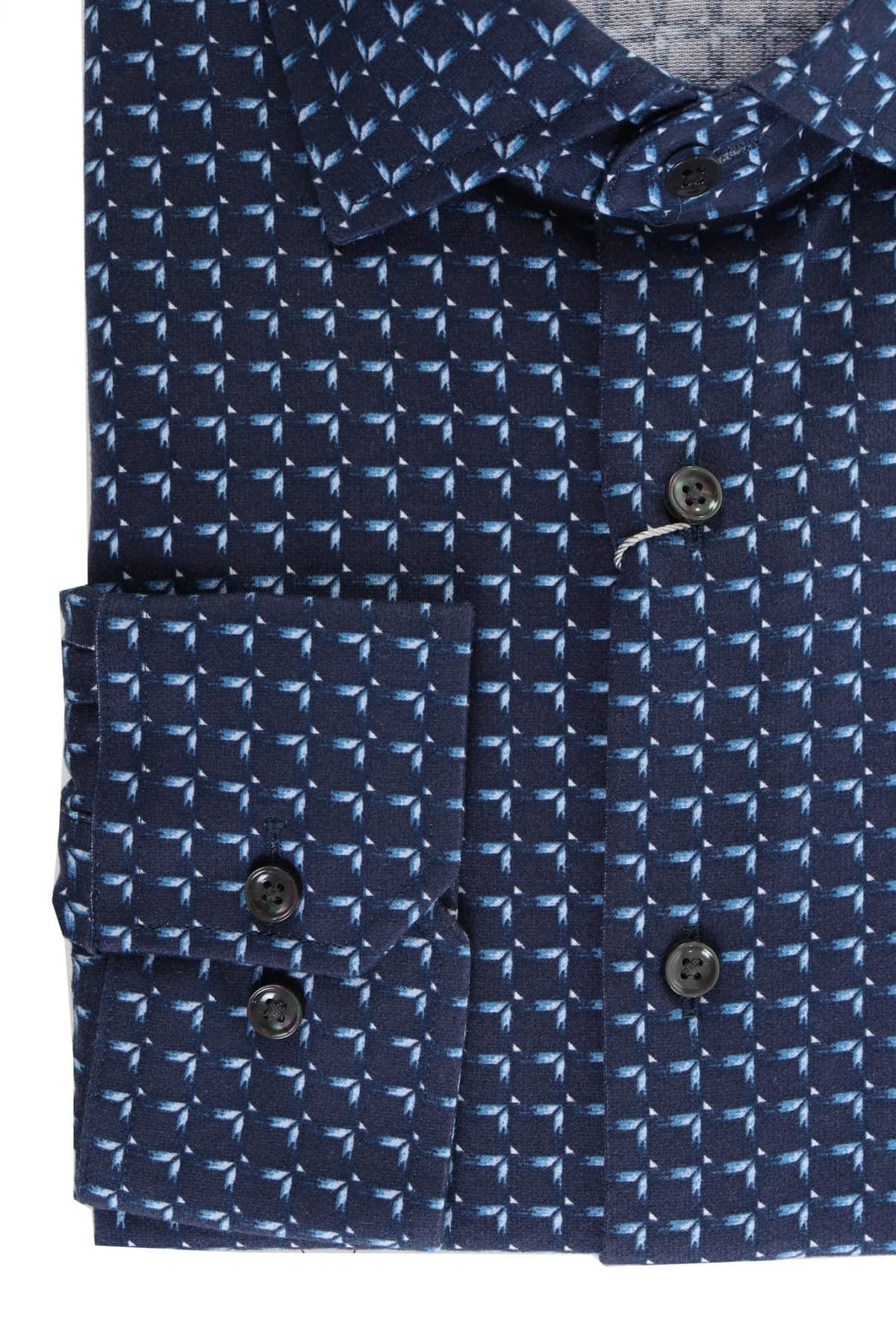 MICHAEL KORS ΠΟΥΚΑΜΙΣΟ ΜΙΚΡΟΣΧΕΔΙΟ SLIM FIT ΜΠΛΕ-ΣΙΕΛ