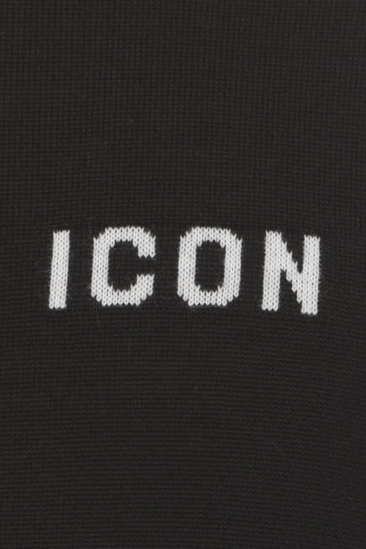 DSQUARED2 ΠΛΕΚΤΟ ICON TURTLENECK ΜΑΥΡΟ