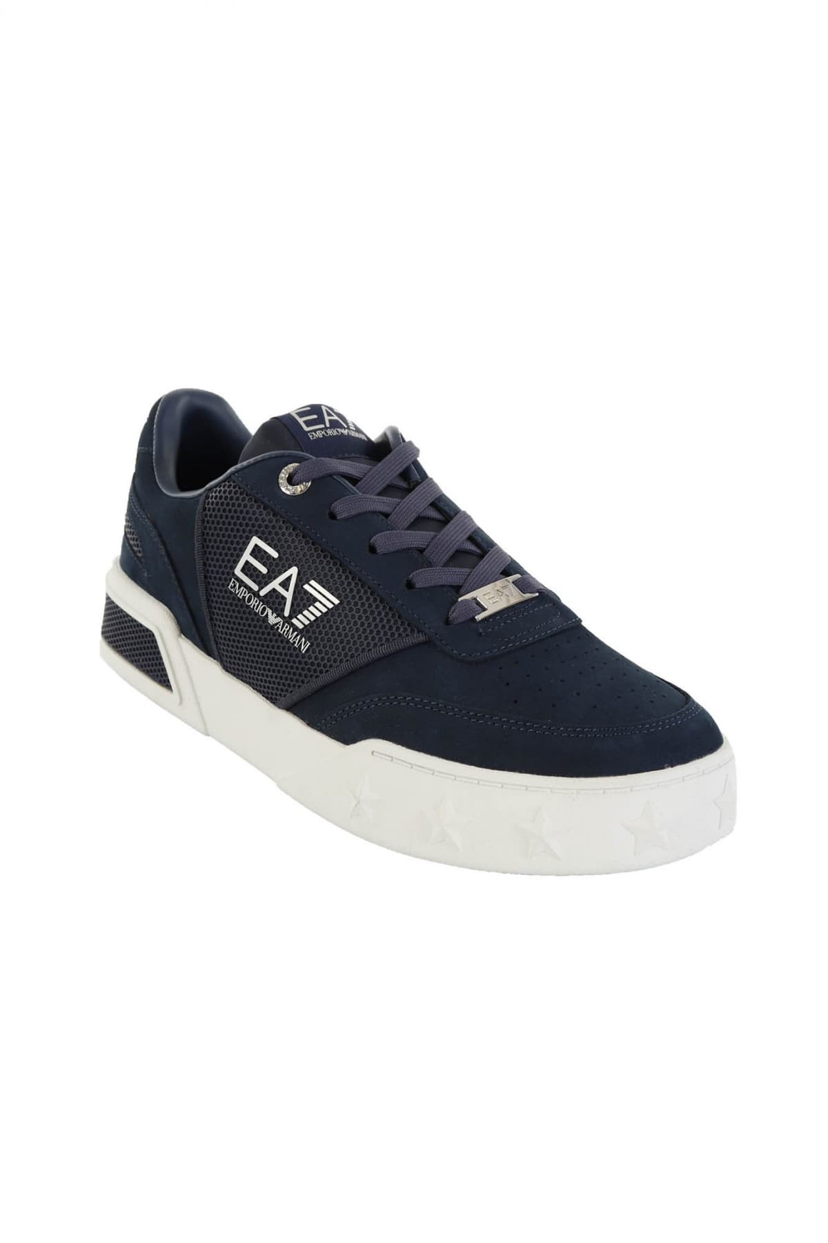 ARMANI 7 ΠΑΠΟΥΤΣΙΑ SNEAKERS LOGO ΜΠΛΕ