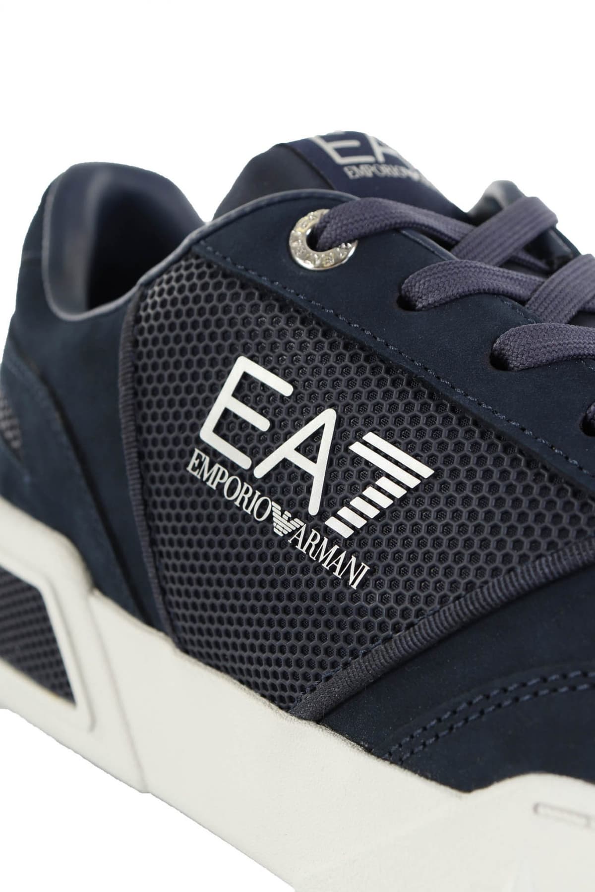 ARMANI 7 ΠΑΠΟΥΤΣΙΑ SNEAKERS LOGO ΜΠΛΕ