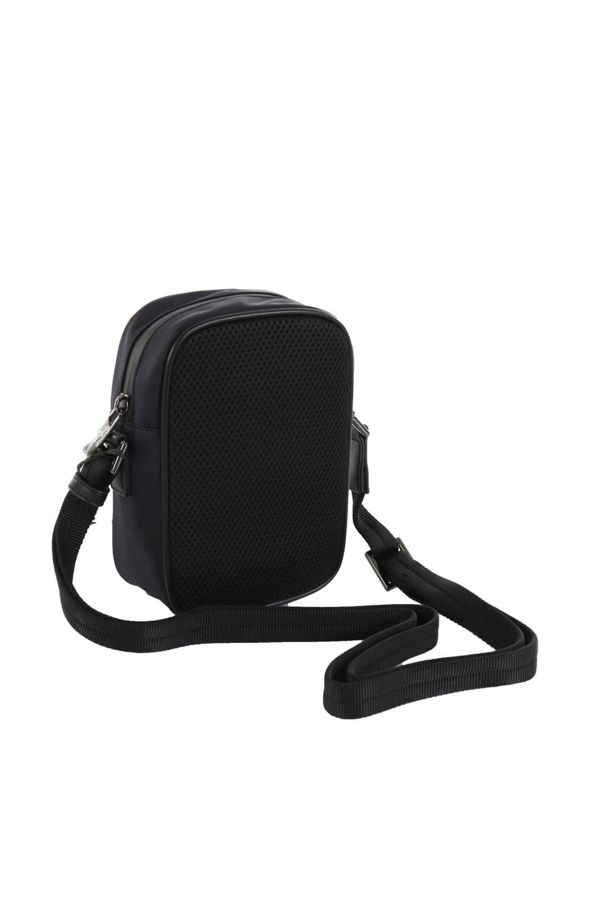 EMPORIO ARMANI ΤΣΑΝΤΑΚΙ CROSSBODY LOGO ΜΠΛΕ