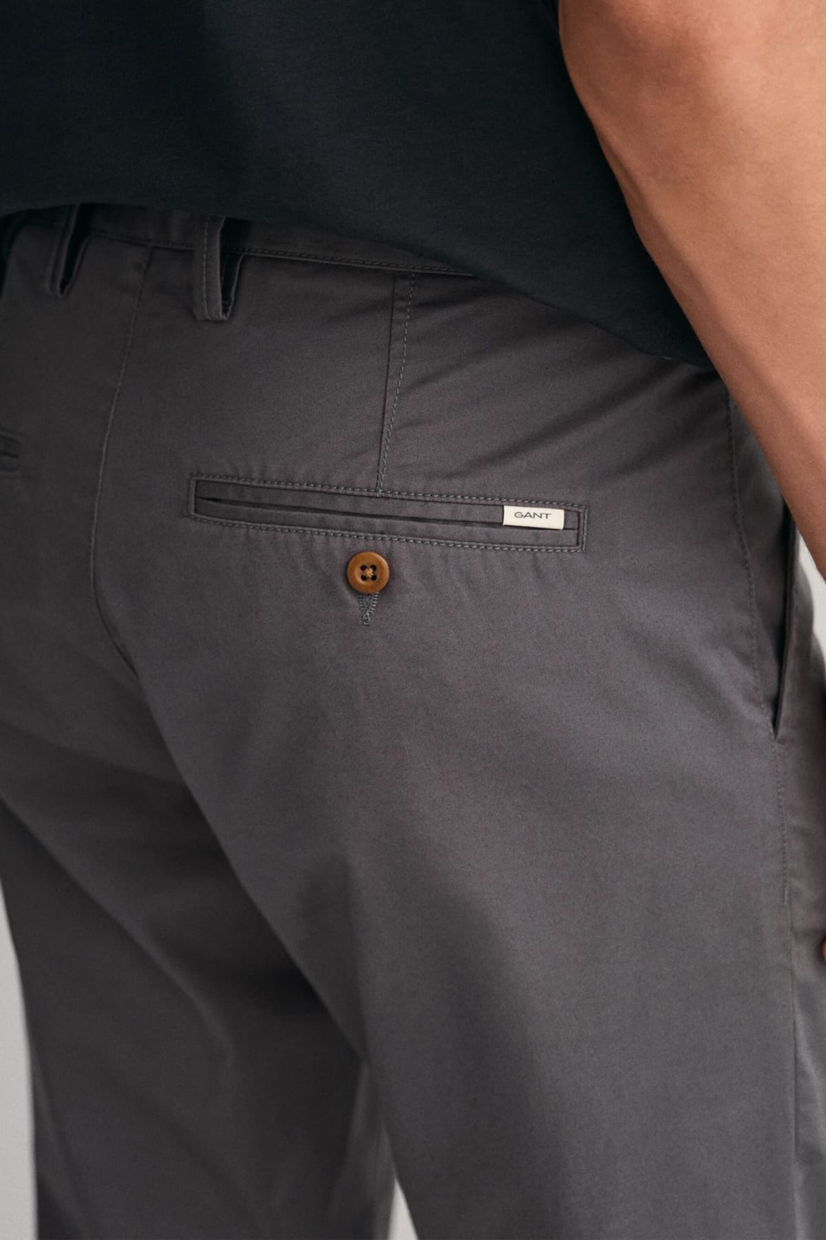 GANT ΠΑΝΤΕΛΟΝΙ CHINO SLIM TWILL ΑΝΘΡΑΚΙ