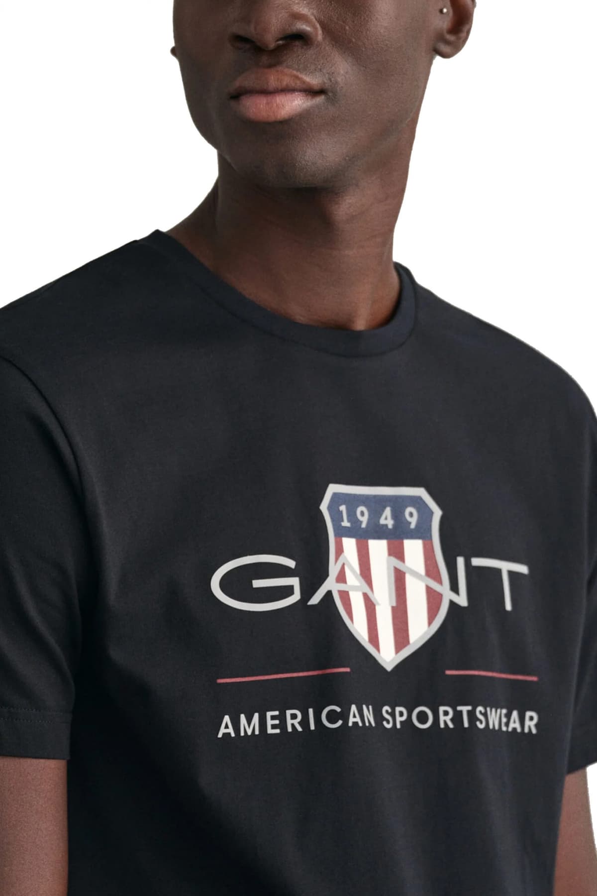 Men's T-Shirts Gant Black