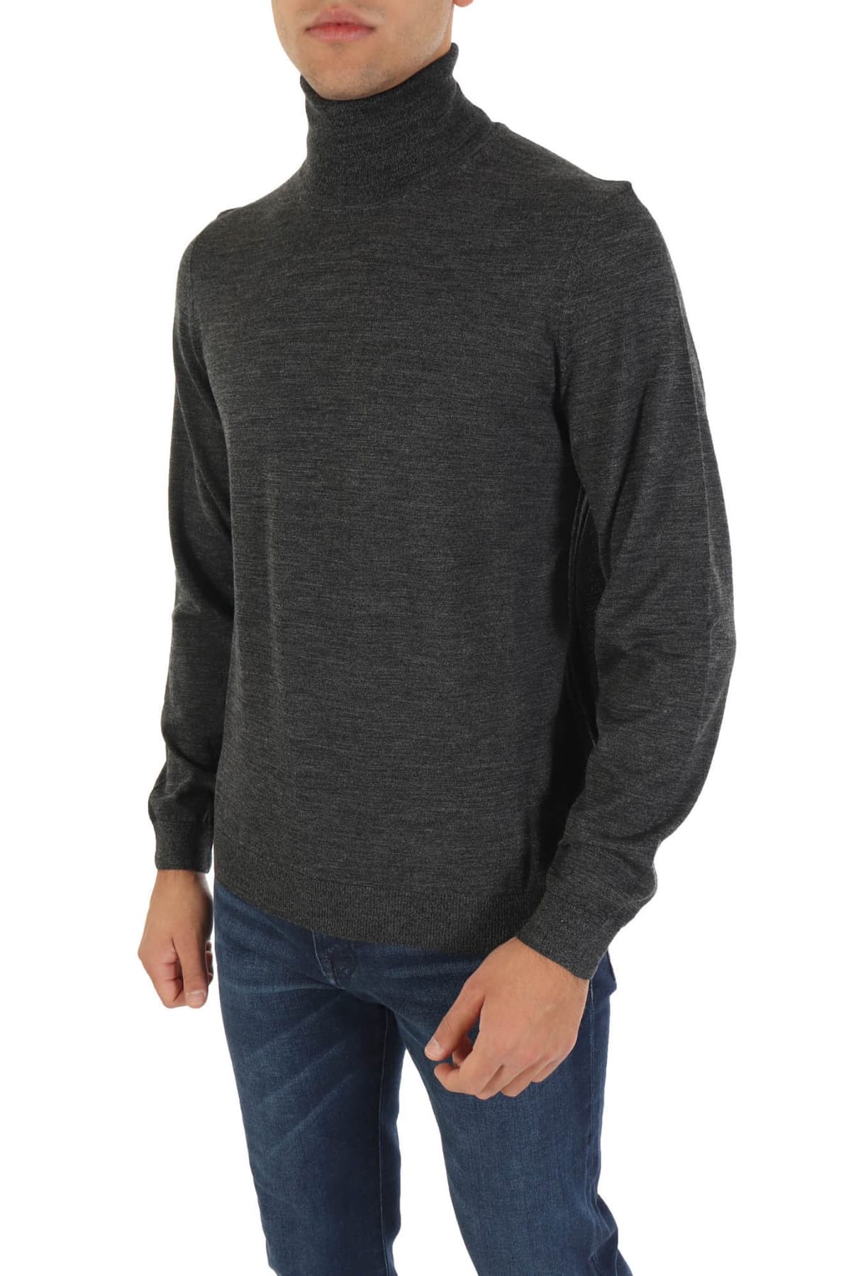 BOSS ΠΛΕΚΤΟ TURTLENECK MUSSO-P ΓΚΡΙ