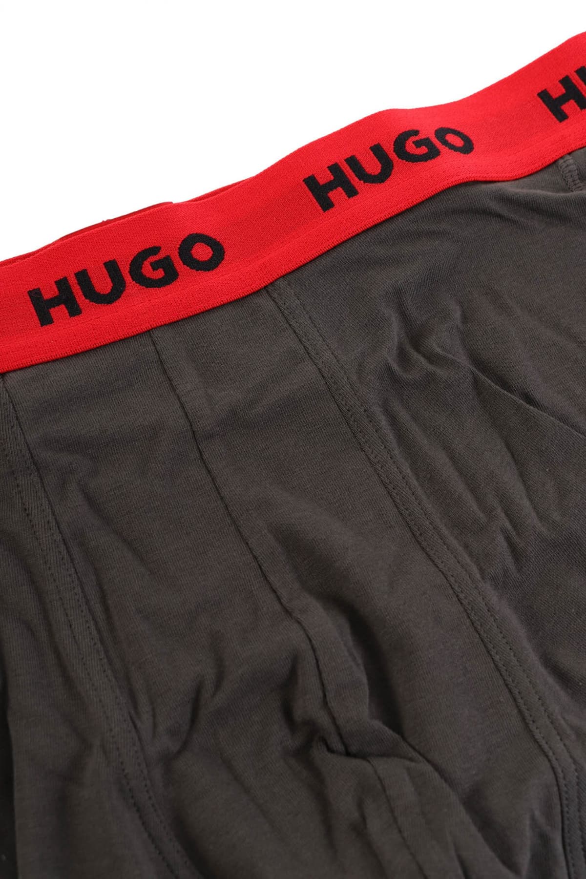 HUGO ΕΣΩΡΟΥΧΟ TRIPLET PACK TRUNKS DESIGN COTTON STRETCH ΑΝΘΡΑΚΙ-ΜΑΥΡΟ